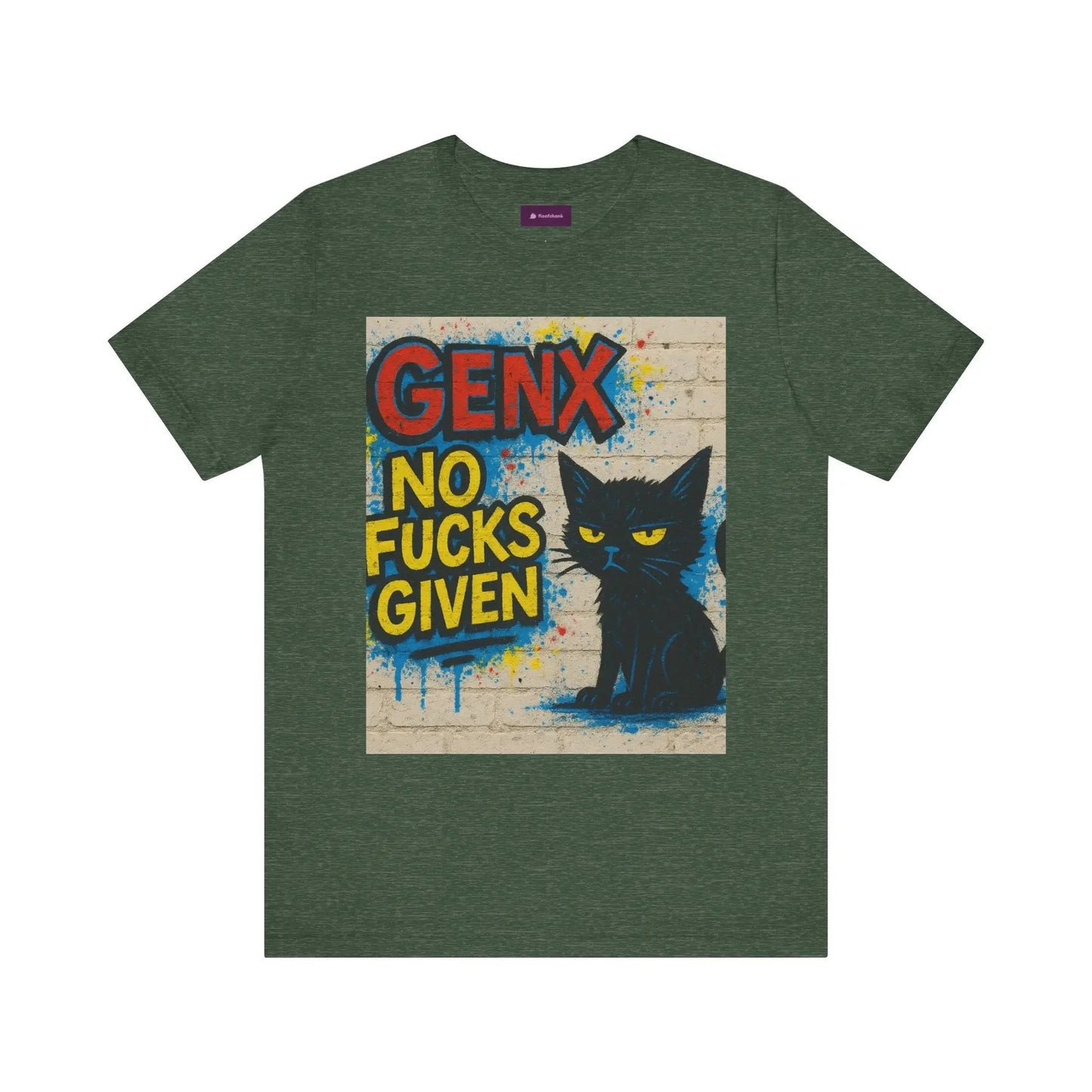 Graphic GenX Cat Tee - Unisex Jersey Short Sleeve T-Shirt for Cat Lovers - FloofChonk