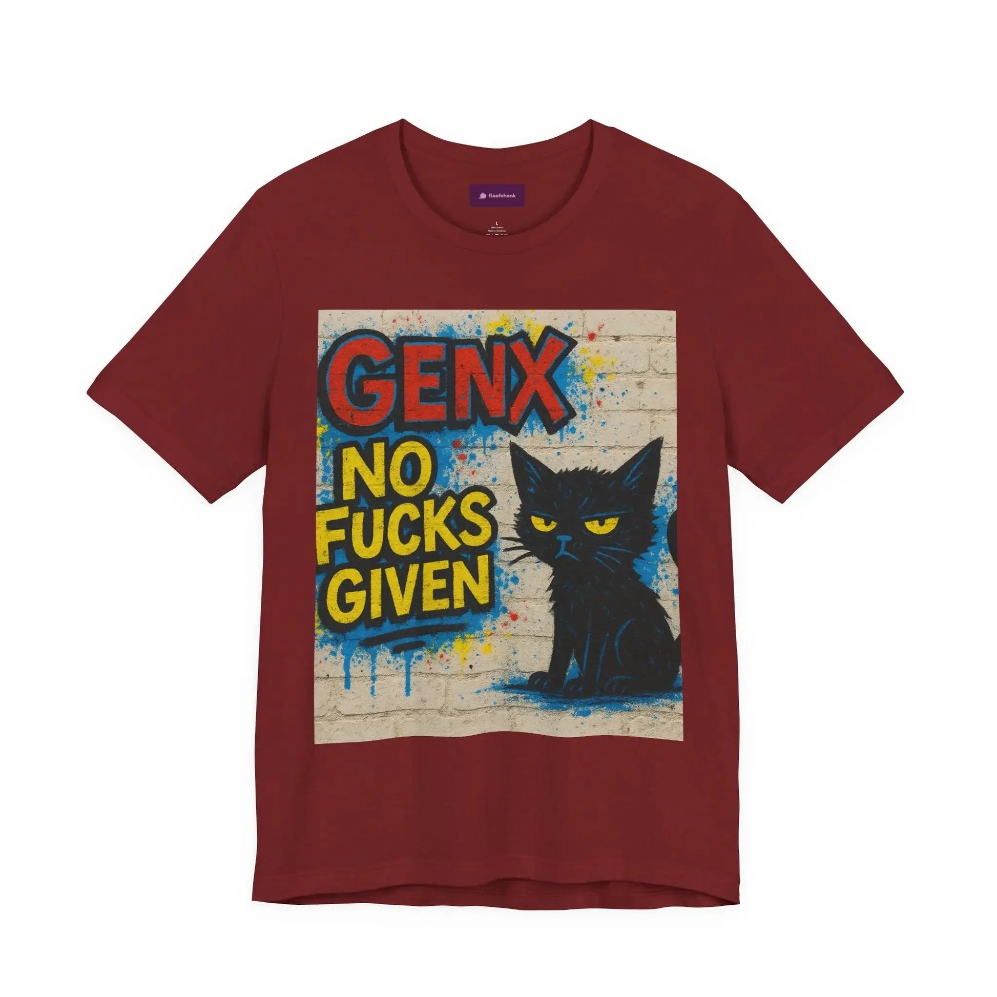 Graphic GenX Cat Tee - Unisex Jersey Short Sleeve T-Shirt for Cat Lovers - FloofChonk