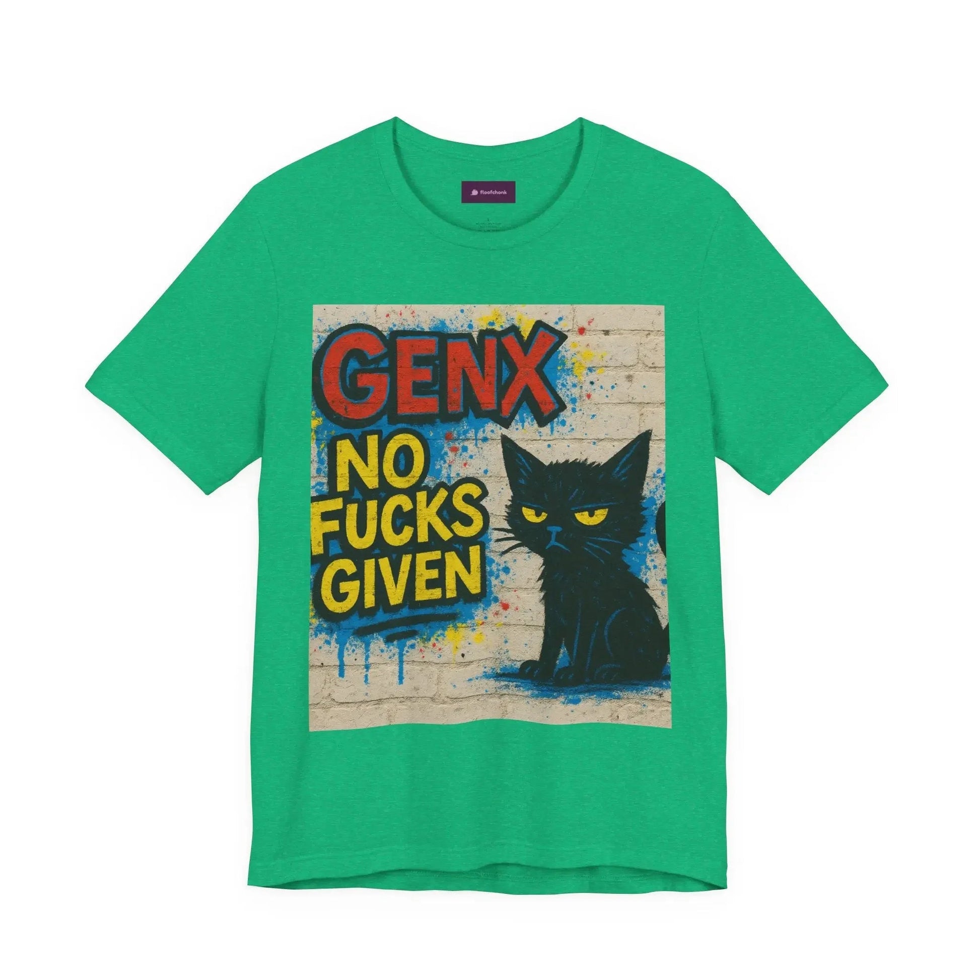 Graphic GenX Cat Tee - Unisex Jersey Short Sleeve T-Shirt for Cat Lovers - FloofChonk