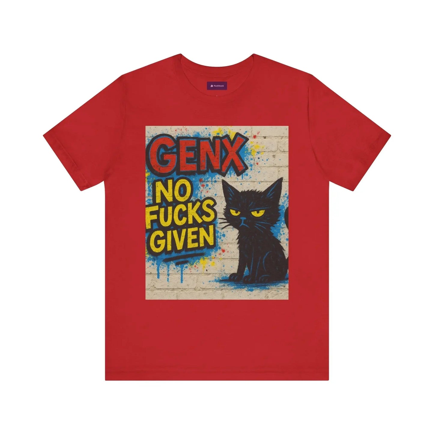 Graphic GenX Cat Tee - Unisex Jersey Short Sleeve T-Shirt for Cat Lovers - FloofChonk