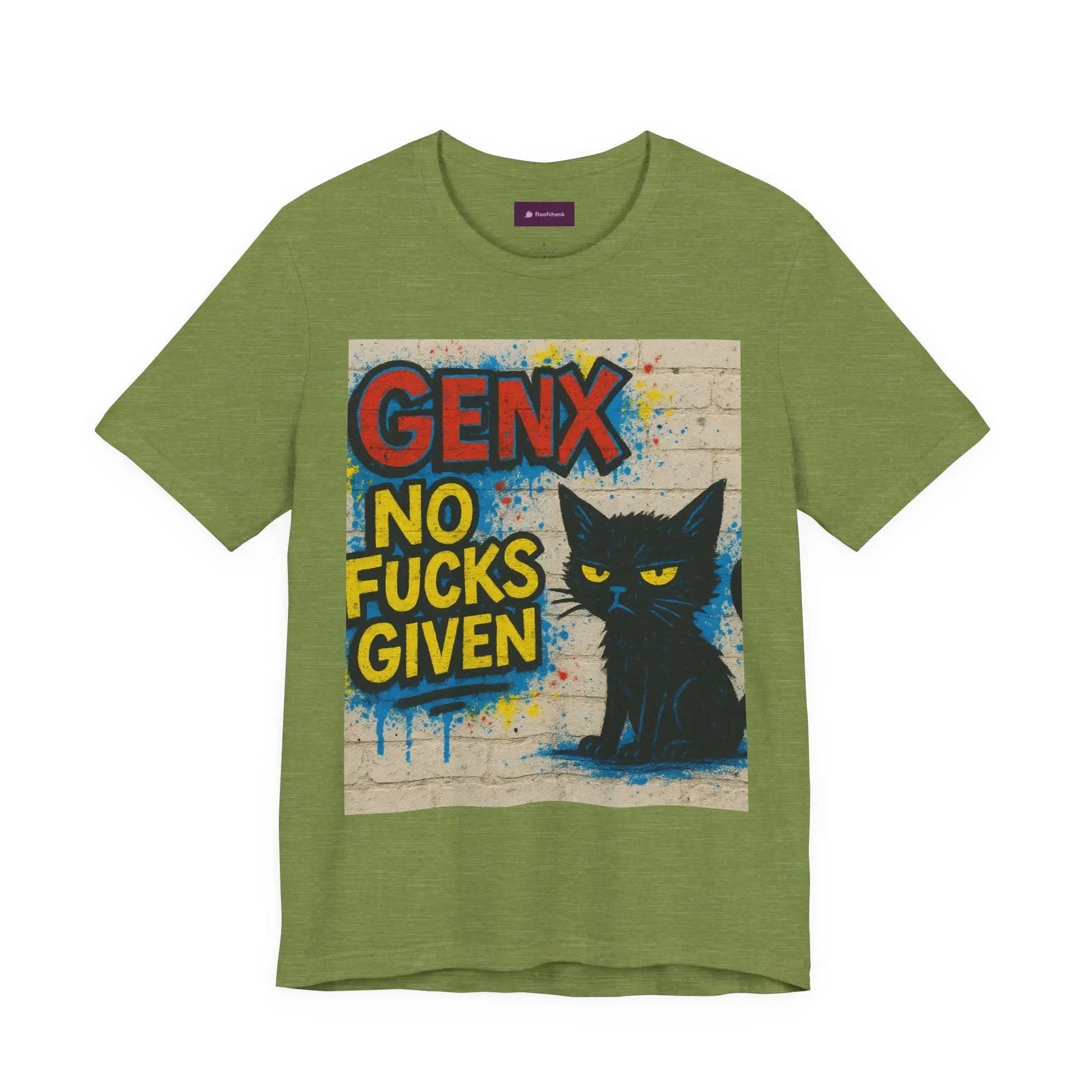 Graphic GenX Cat Tee - Unisex Jersey Short Sleeve T-Shirt for Cat Lovers - FloofChonk