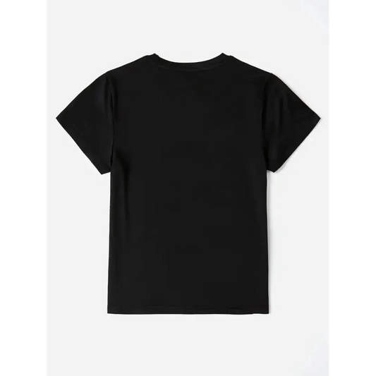 Graphic Round Neck Short Sleeve T-Shirt - FloofChonk