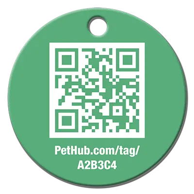 PetHub QR Pet ID Tag – Classic Aluminum PetHub