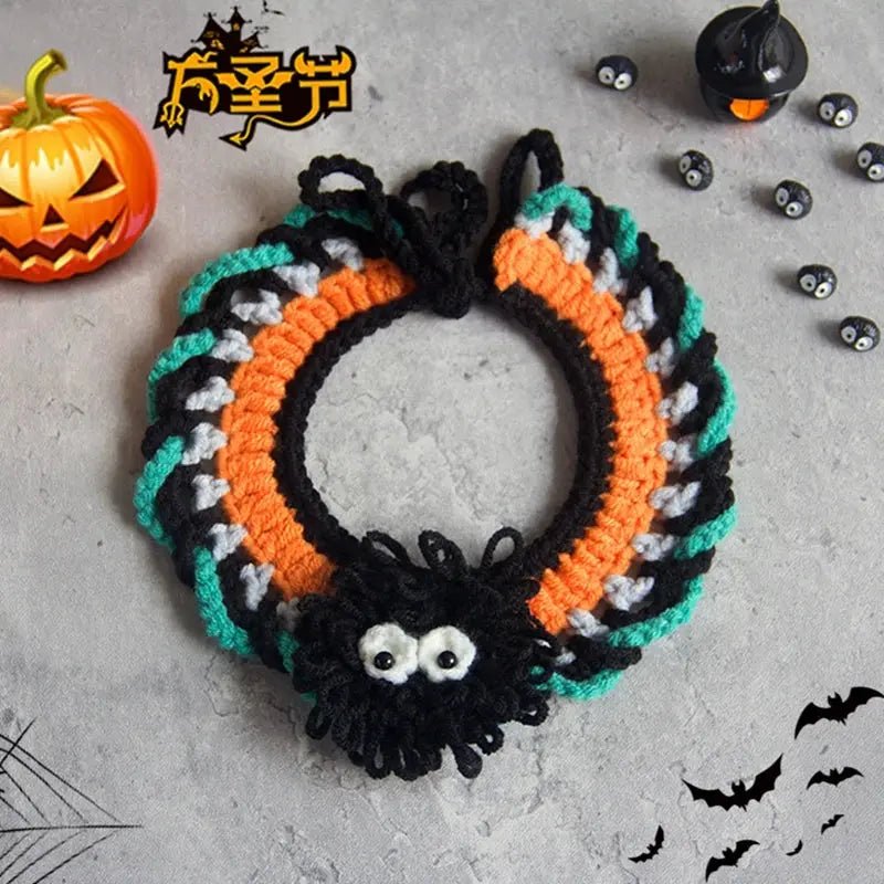 Halloween Cat Costume Collar Dog Clothing Pet Scarf Collar Cat Halloween Party Costume Cute Cat Scarf Halloween Decoration - FloofChonk