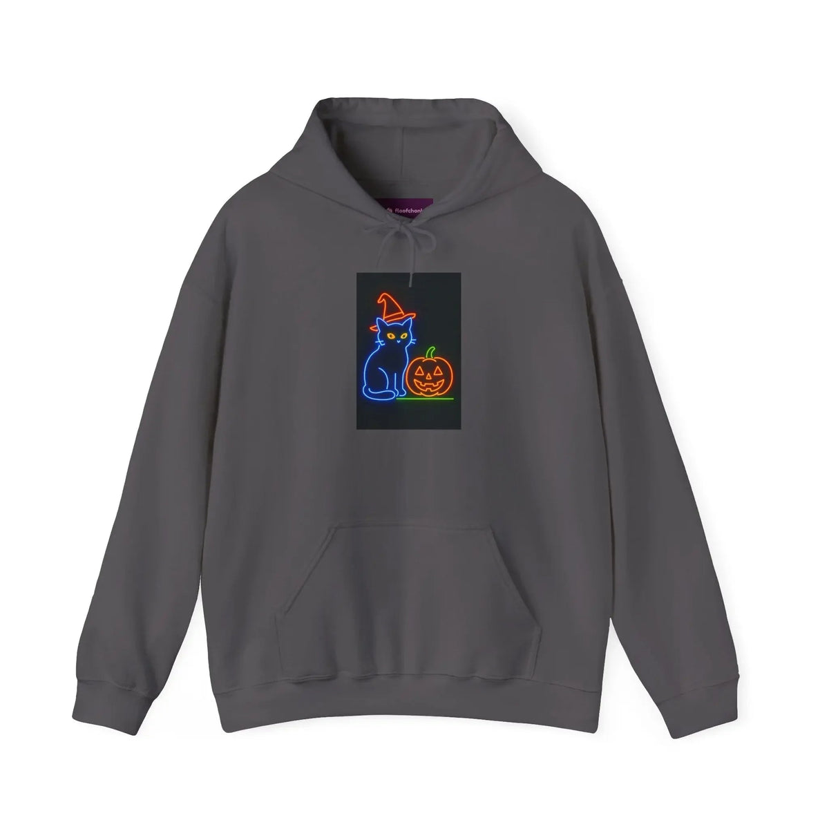 Halloween Cat Hoodie, Cozy Fall Apparel, Spooky Season Outfit, Gift for Cat Lovers, Unisex Sweatshirt, Halloween Sweatshirt, Cat Lover Gift, - FloofChonk