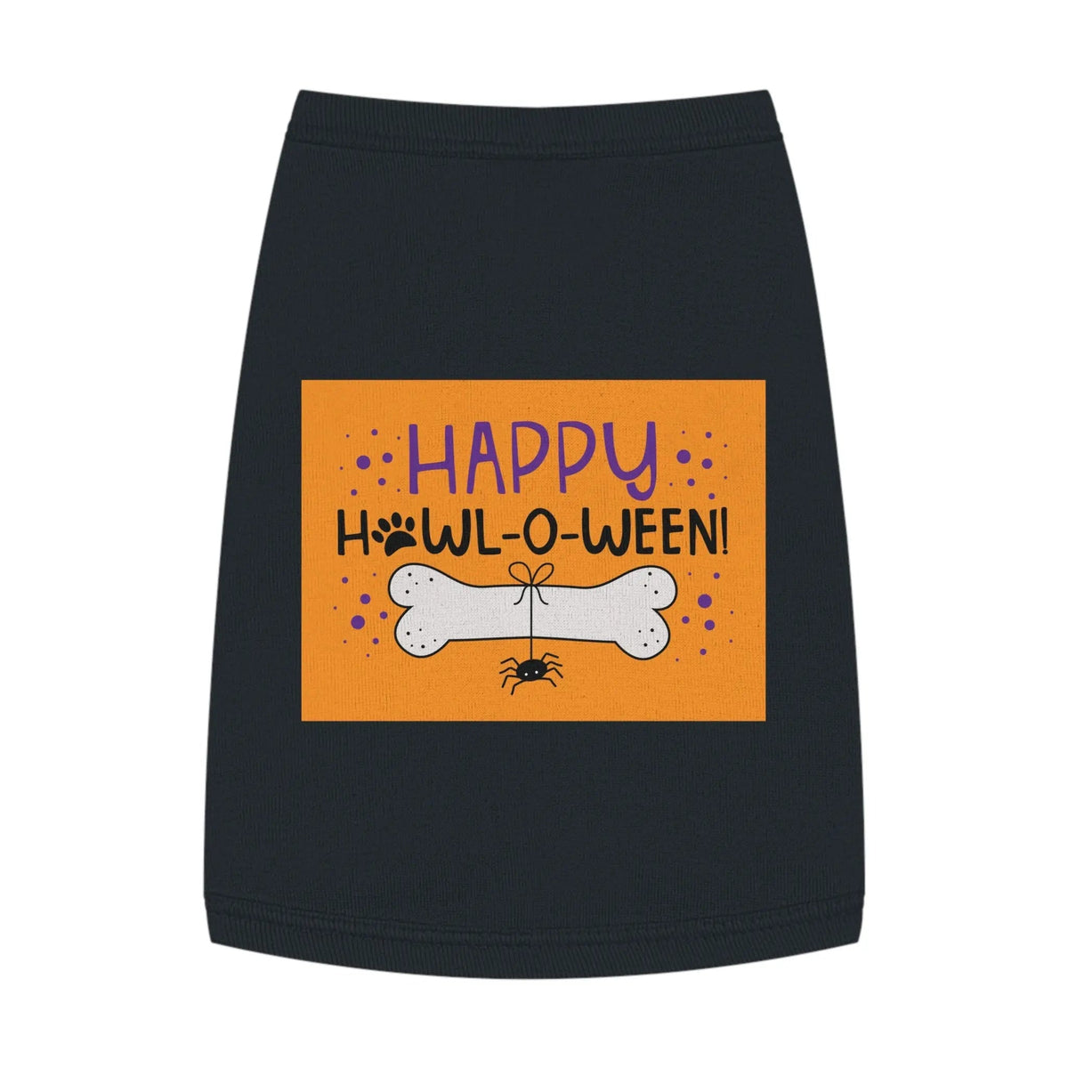 Halloween Pet Tank Top | Happy Howl-o-ween Costume for Dogs, Pet Apparel, Cute Dog Outfit, Festive Pet Clothing, Holiday Gift for Dog Lovers - FloofChonk
