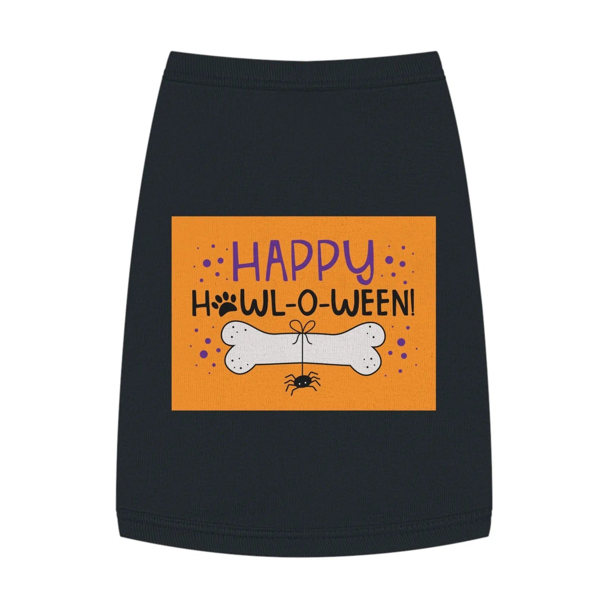 Halloween Pet Tank Top | Happy Howl-o-ween Costume for Dogs, Pet Apparel, Cute Dog Outfit, Festive Pet Clothing, Holiday Gift for Dog Lovers - FloofChonk