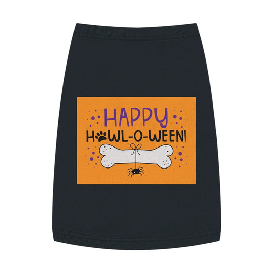 Halloween Pet Tank Top | Happy Howl-o-ween Costume for Dogs, Pet Apparel, Cute Dog Outfit, Festive Pet Clothing, Holiday Gift for Dog Lovers - FloofChonk