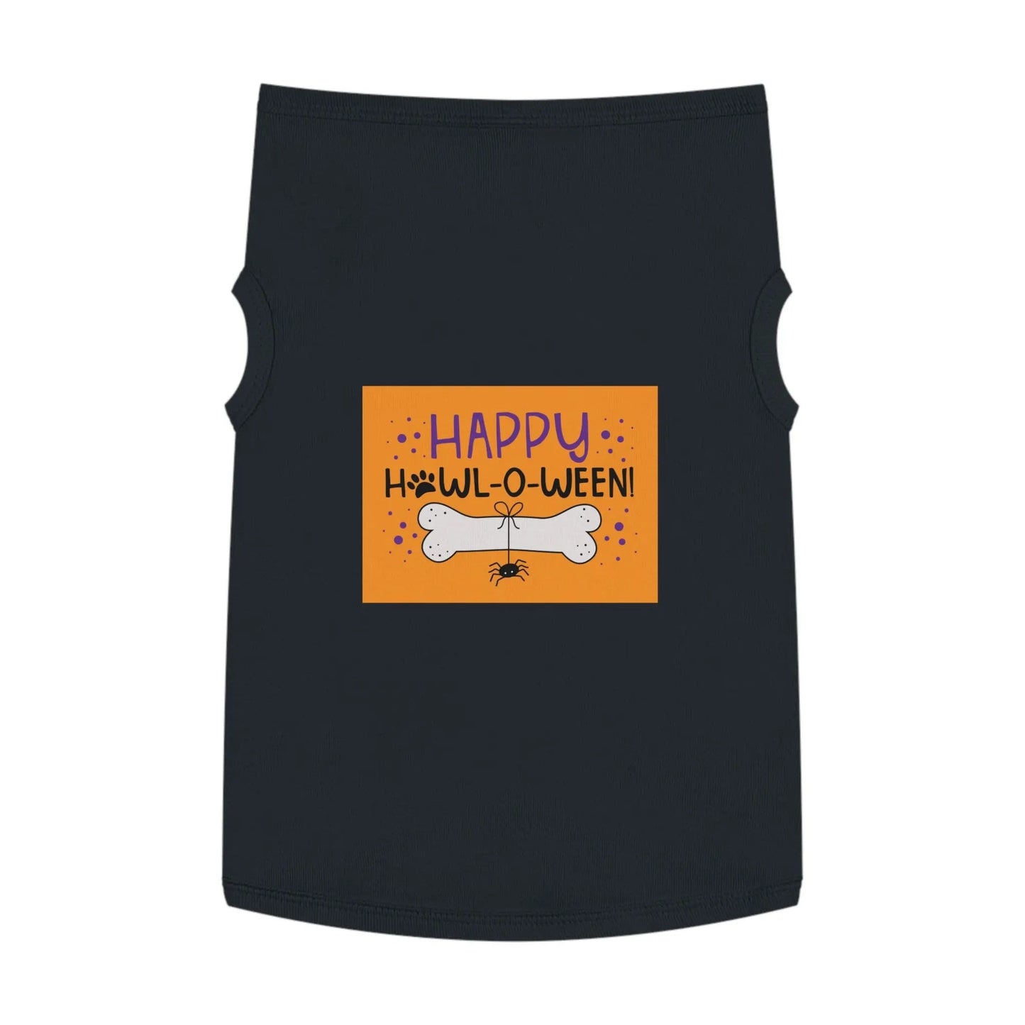Halloween Pet Tank Top | Happy Howl-o-ween Costume for Dogs, Pet Apparel, Cute Dog Outfit, Festive Pet Clothing, Holiday Gift for Dog Lovers - FloofChonk