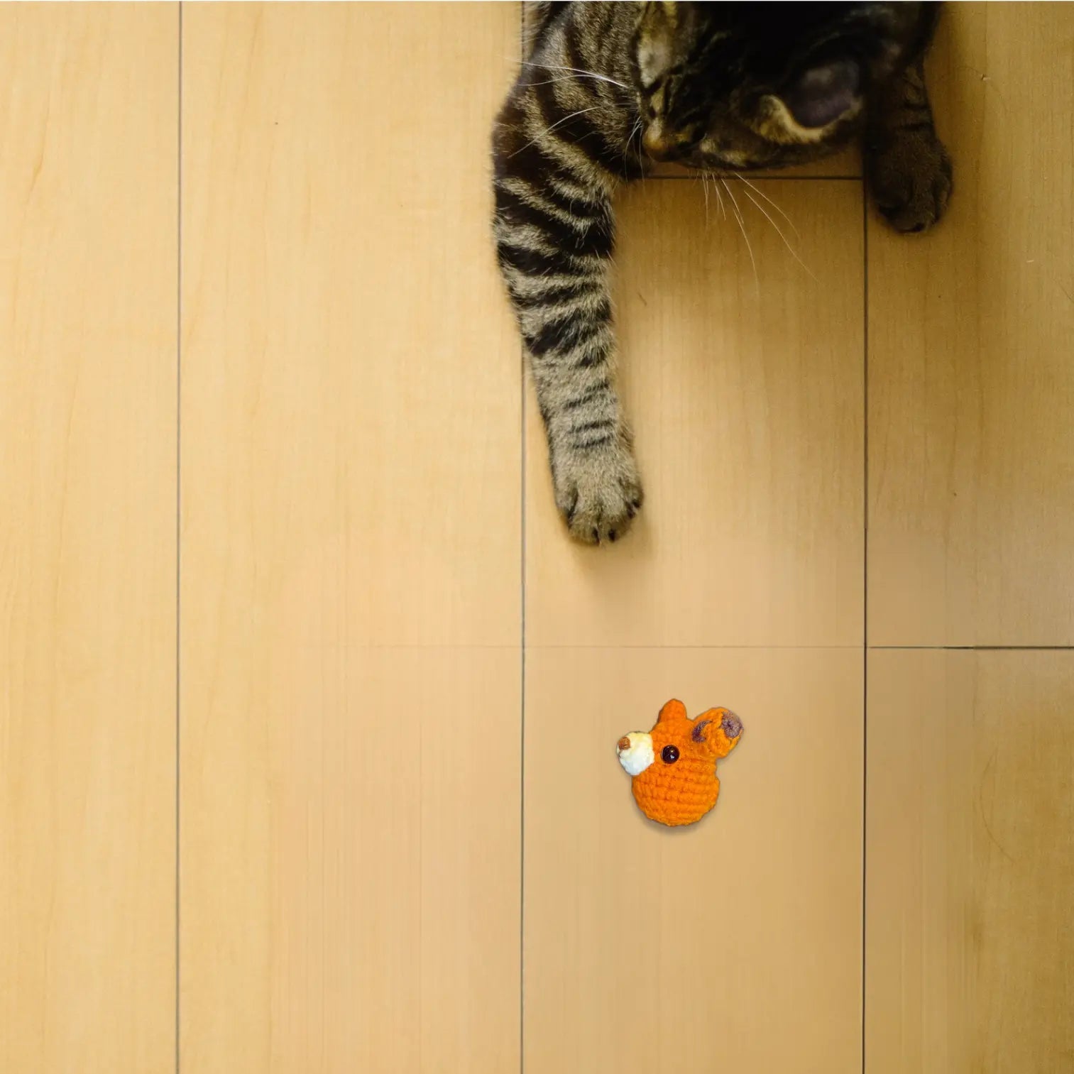 Handmade Catnip Toy | TJ the Fox Chunkle Puff Infused with Miracle Nip Botanicals - FloofChonk