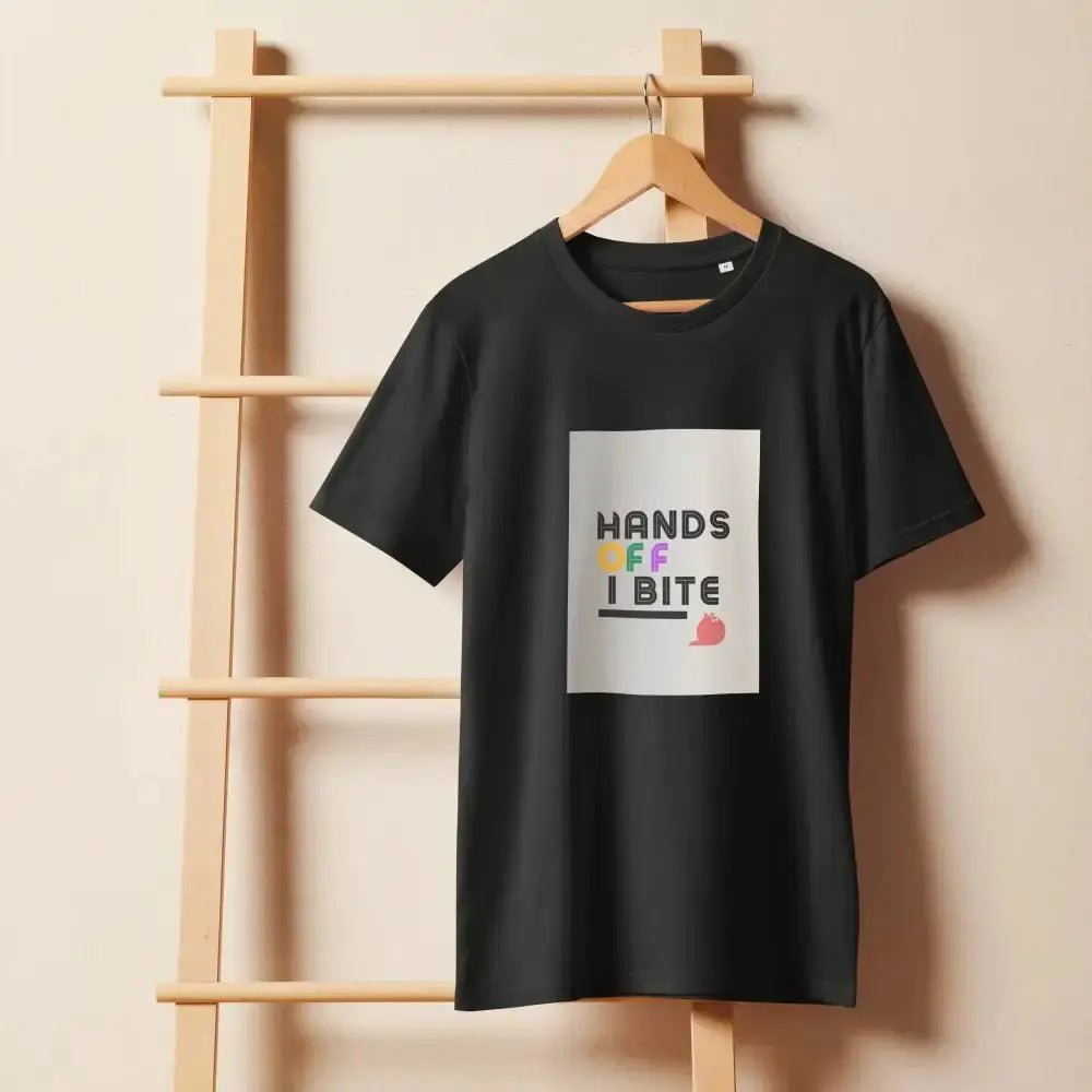 Hands Off I Bite T-Shirt - FloofChonk