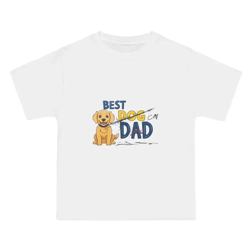 Hanes Cat Dad Beefy - T® T-Shirt - Funny Cat Lover Father's Day Gift - FloofChonk