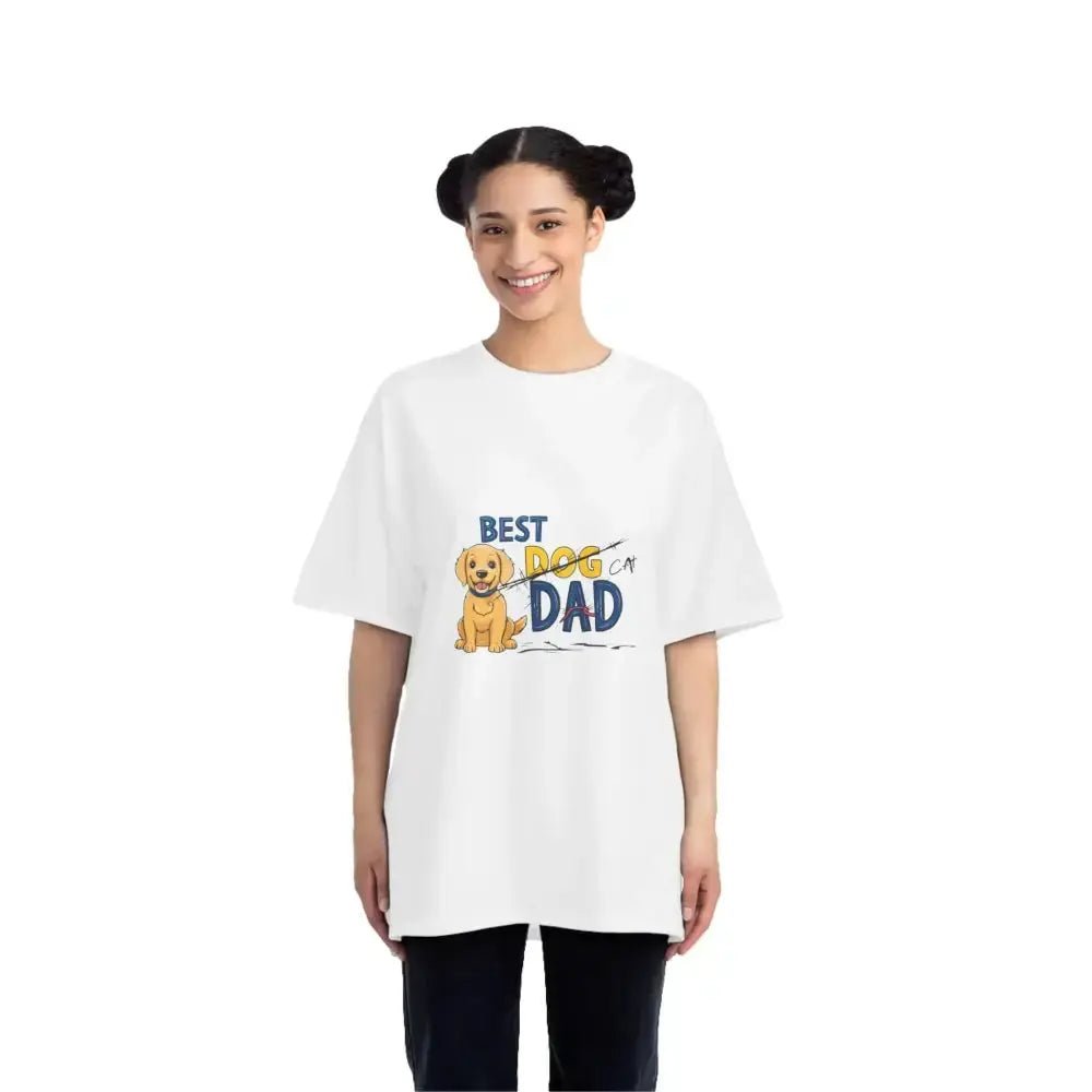 Hanes Cat Dad Beefy - T® T-Shirt - Funny Cat Lover Father's Day Gift - FloofChonk