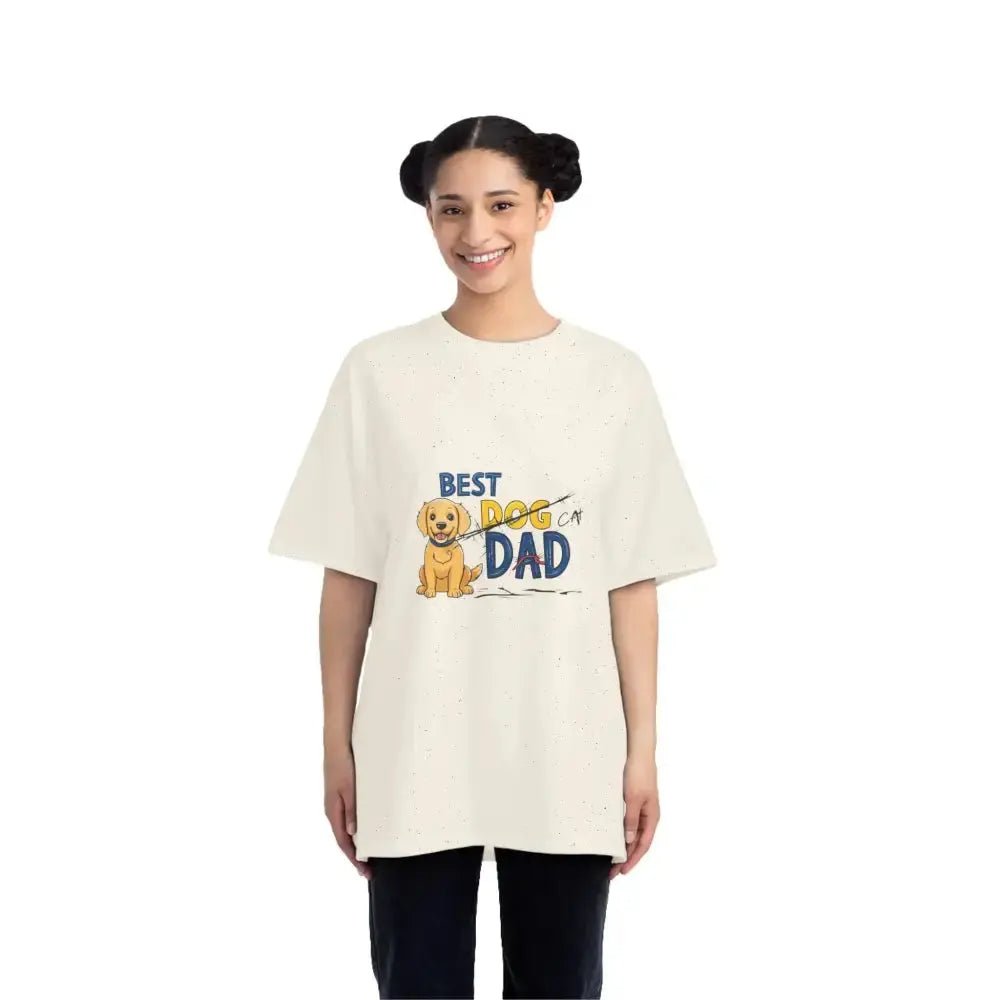 Hanes Cat Dad Beefy - T® T-Shirt - Funny Cat Lover Father's Day Gift - FloofChonk