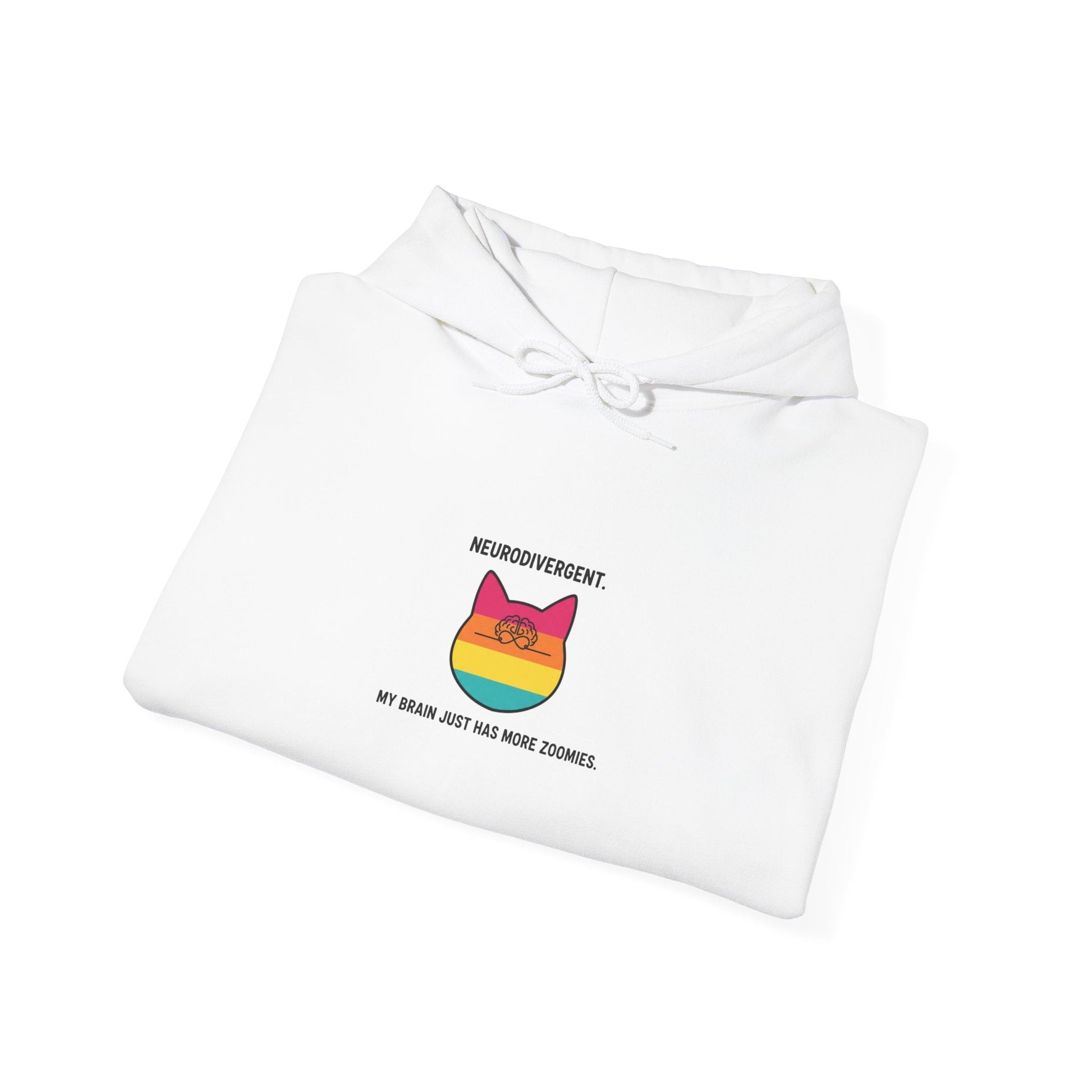 Hoodie — Rainbow Cat "Meowvement" Graphic Pullover - FloofChonk