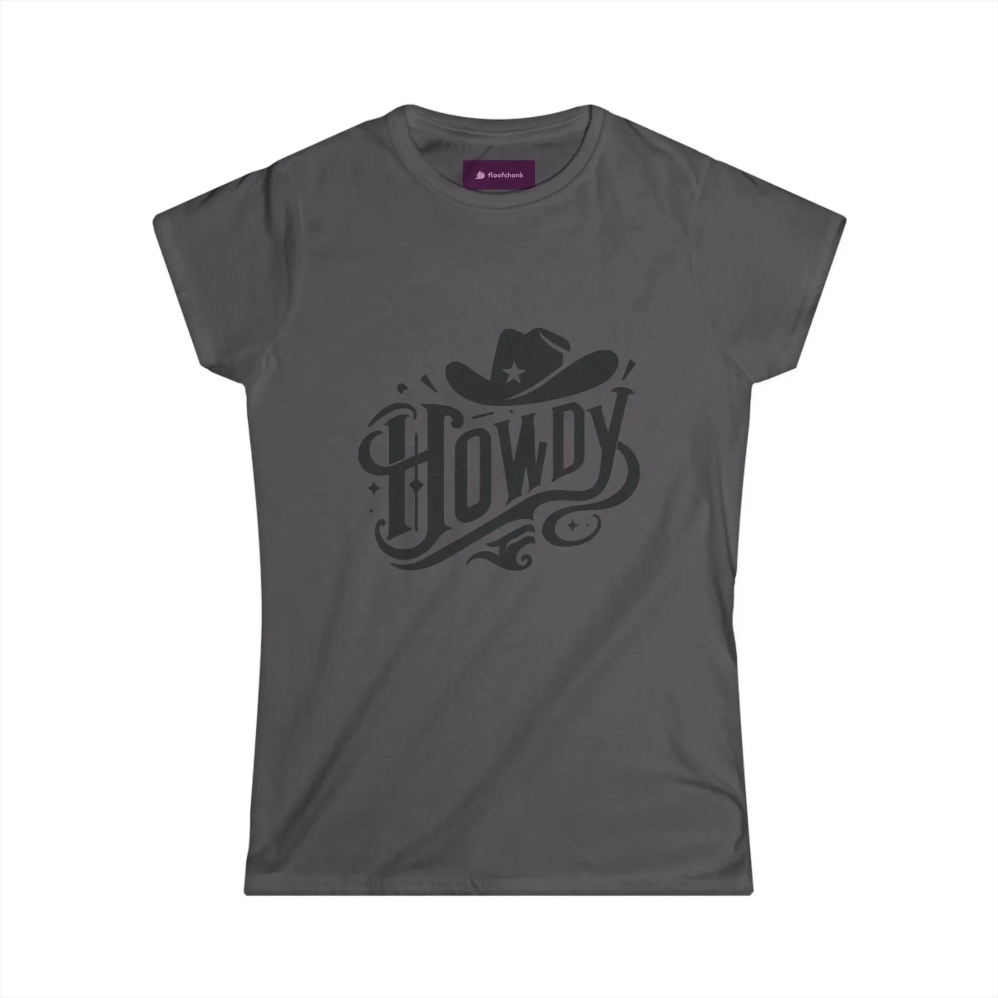 Howdy Graphic Women's Softstyle Tee, Cute Western Style Shirt - FloofChonk