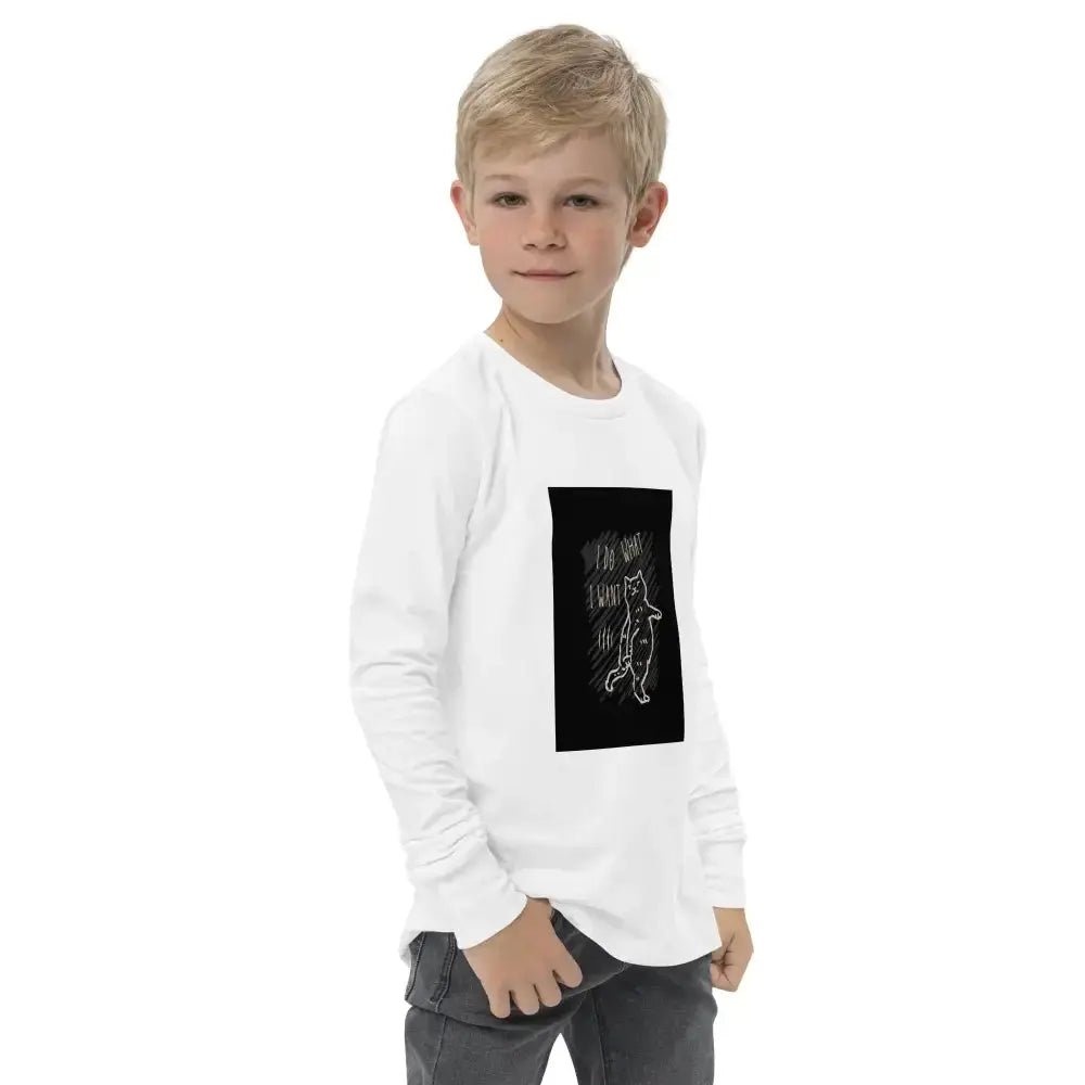 I Do What I Want Youth long sleeve tee - FloofChonk