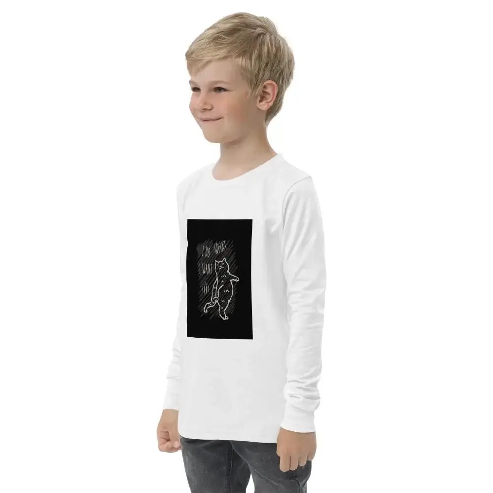 I Do What I Want Youth long sleeve tee - FloofChonk