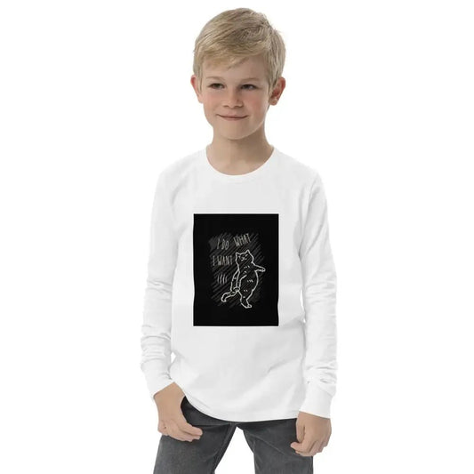 I Do What I Want Youth long sleeve tee - FloofChonk