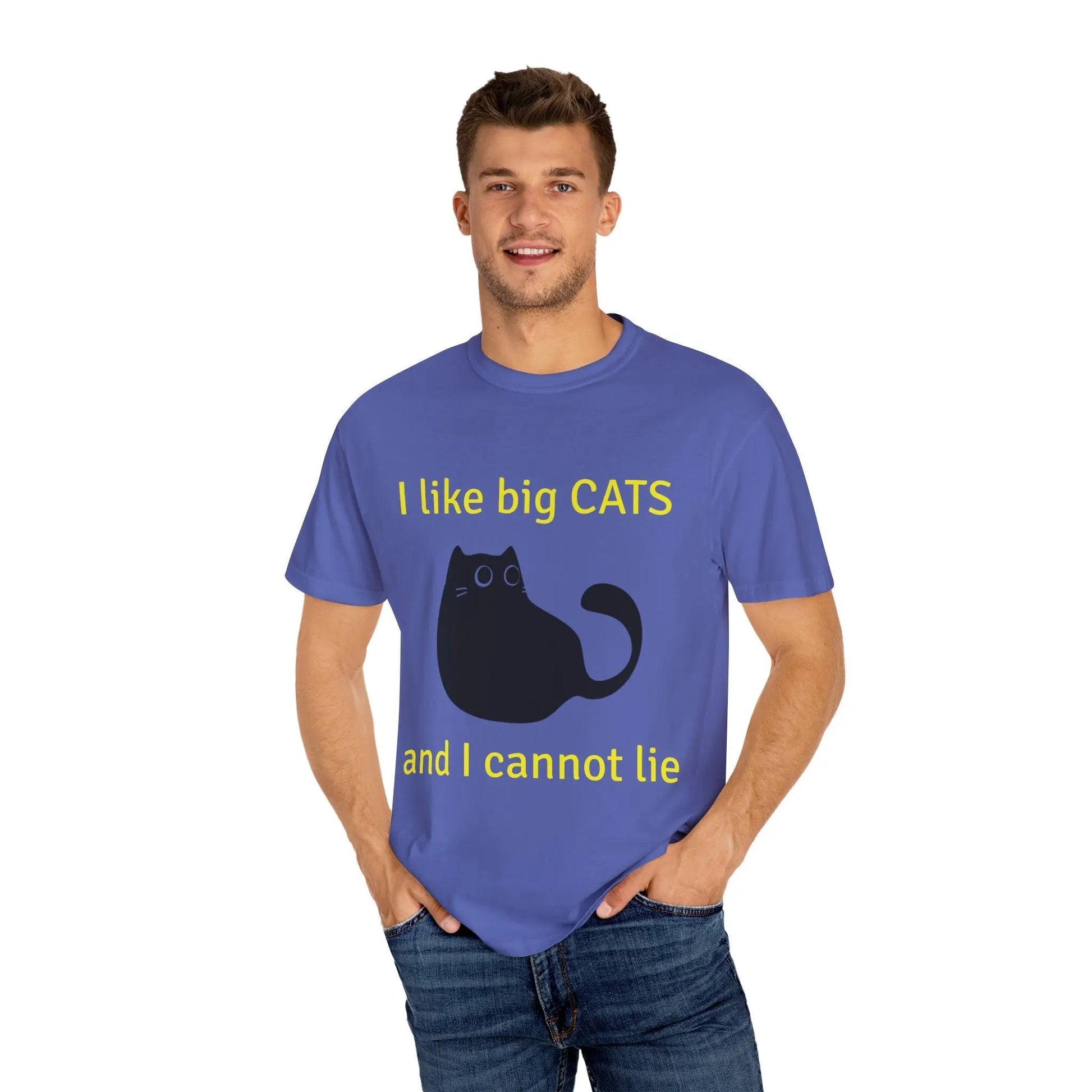 I Like Big Cats T-Shirt, Funny Cat Lover Tee, Gift for Cat Owners - FloofChonk