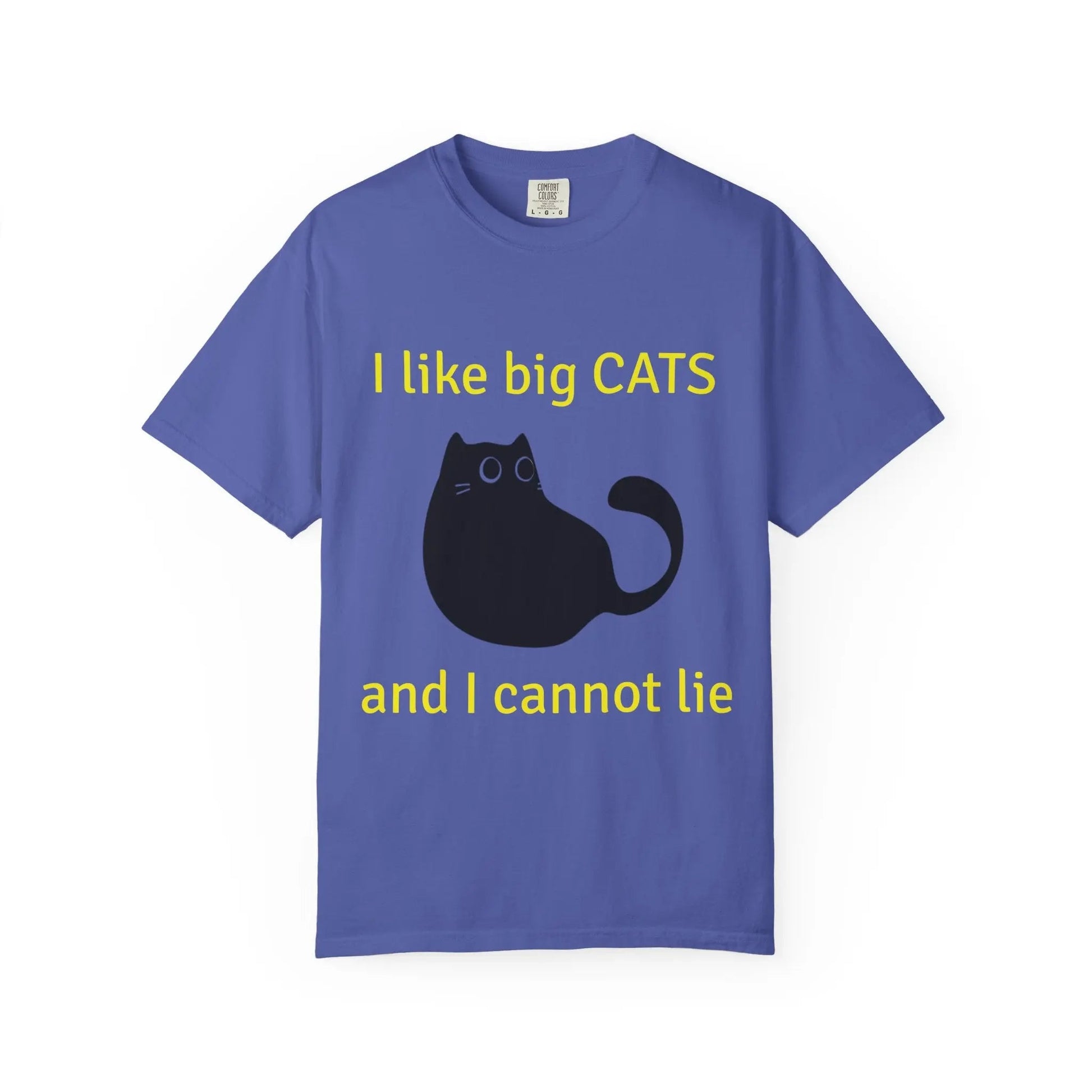 I Like Big Cats T-Shirt, Funny Cat Lover Tee, Gift for Cat Owners - FloofChonk