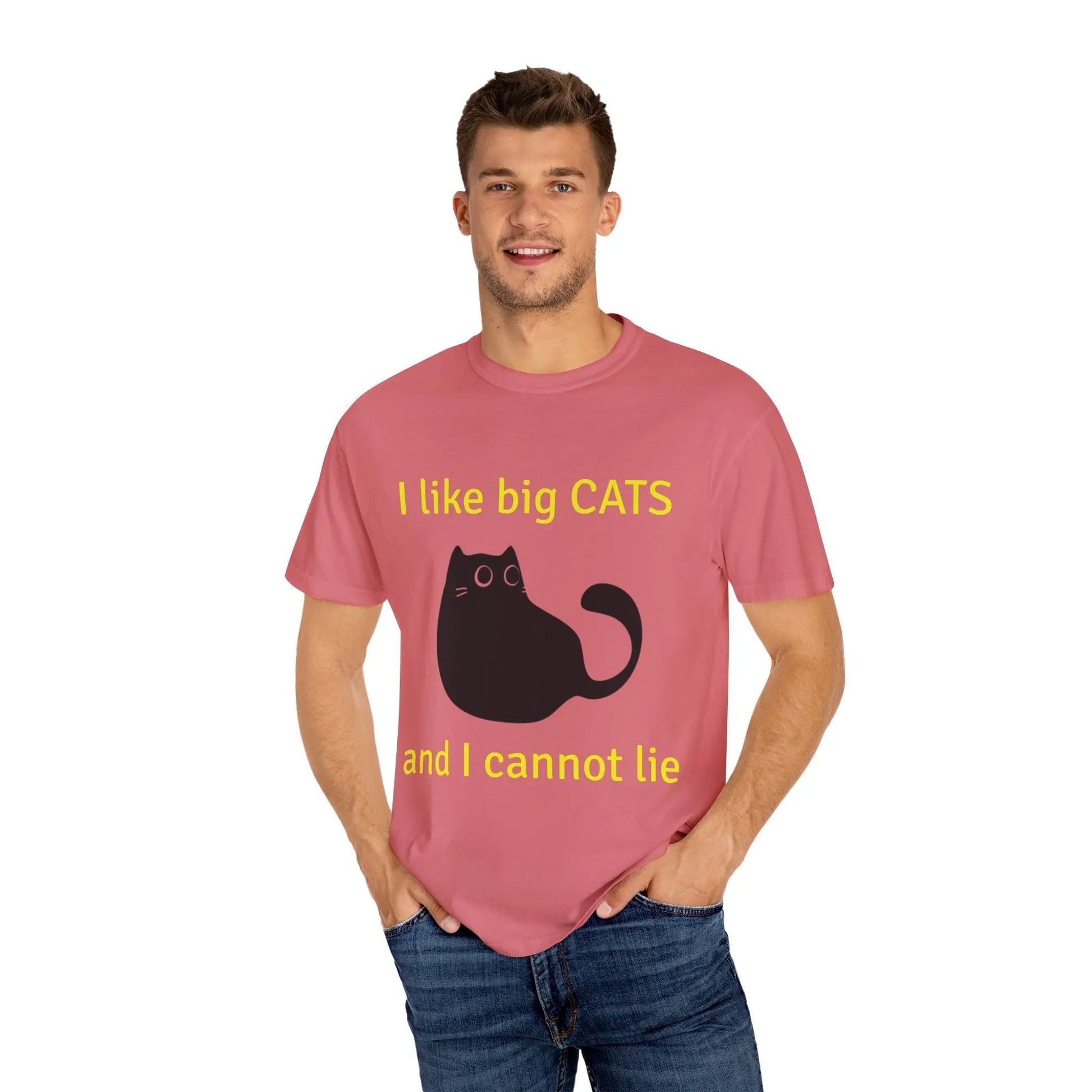 I Like Big Cats T-Shirt, Funny Cat Lover Tee, Gift for Cat Owners - FloofChonk