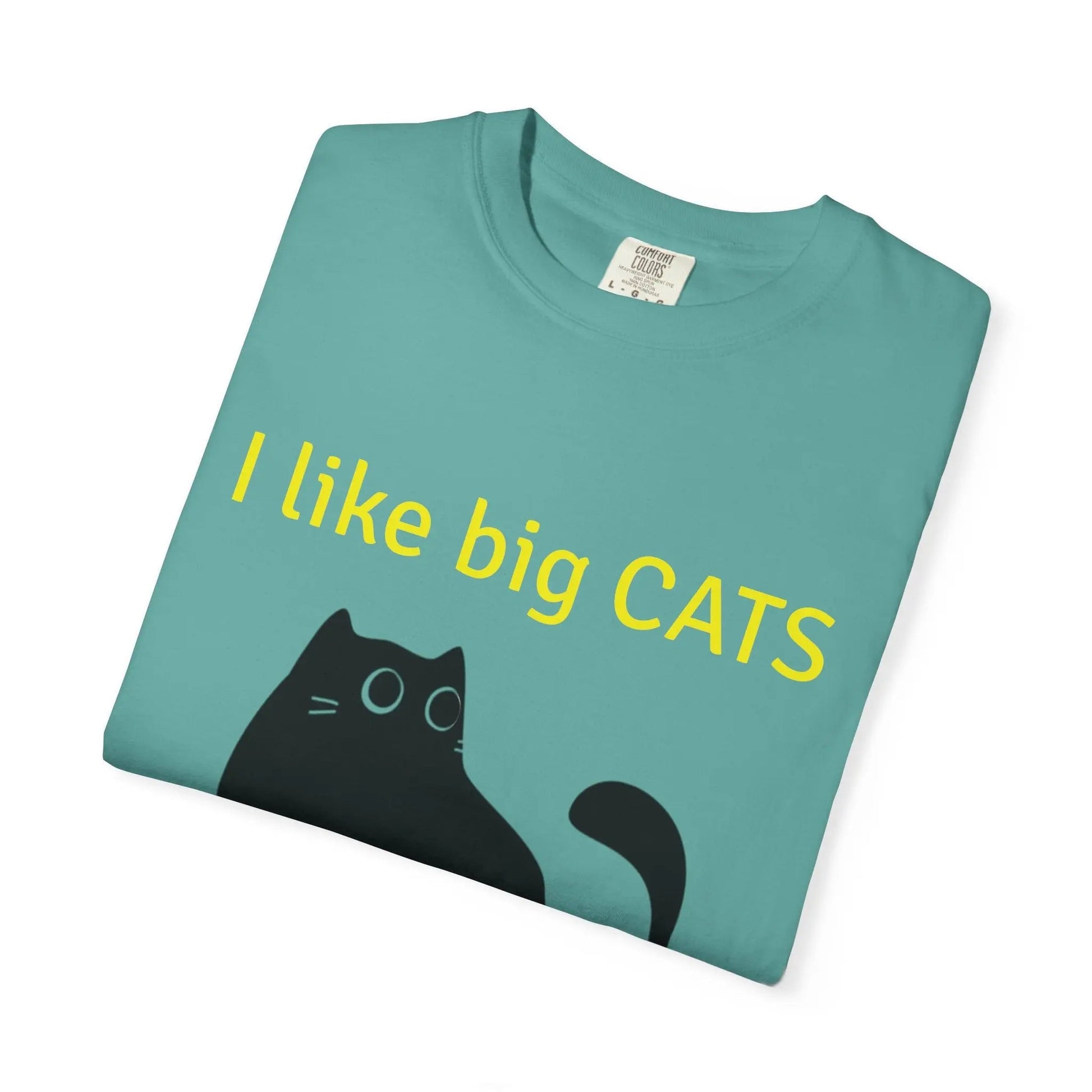 I Like Big Cats T-Shirt, Funny Cat Lover Tee, Gift for Cat Owners - FloofChonk