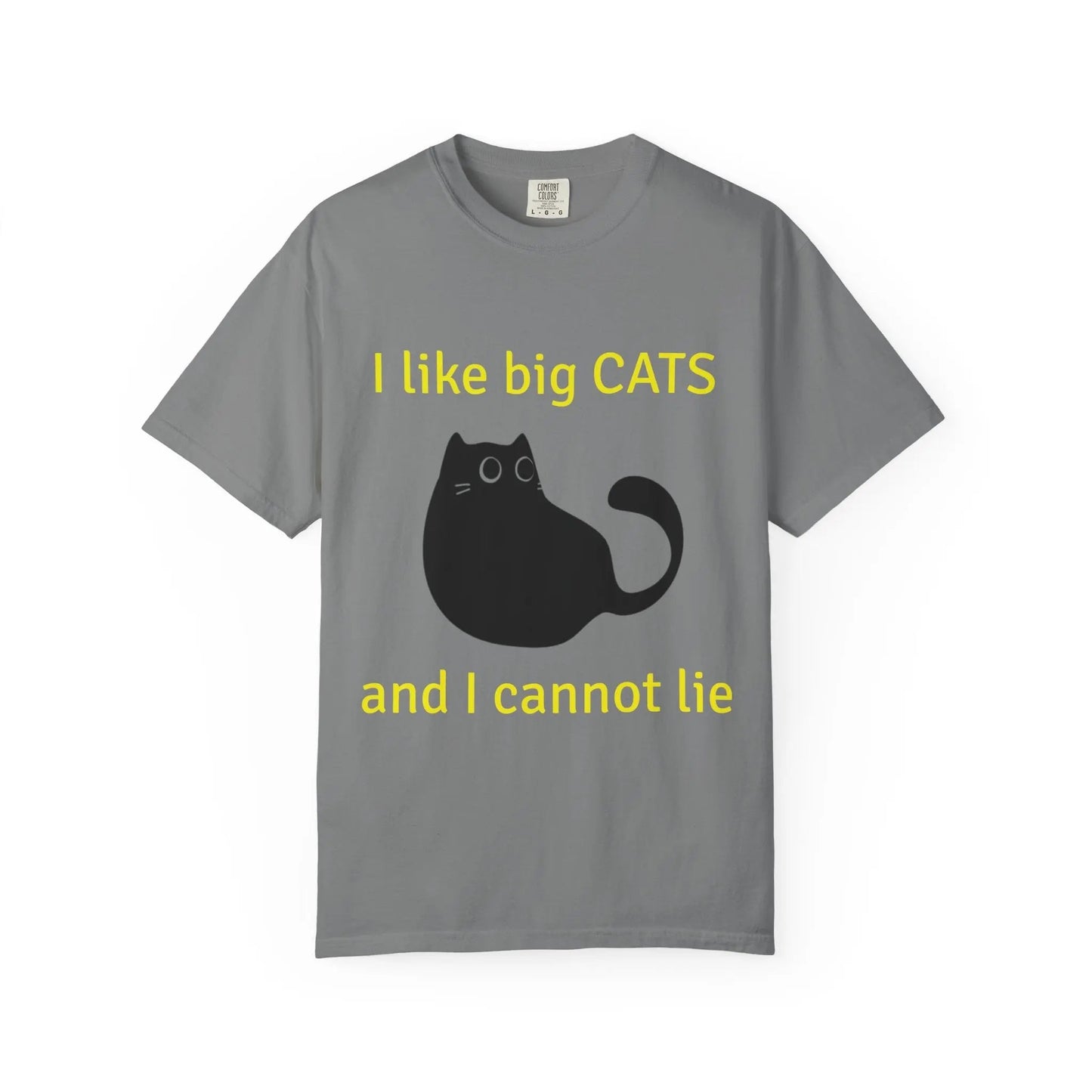 I Like Big Cats T-Shirt, Funny Cat Lover Tee, Gift for Cat Owners - FloofChonk