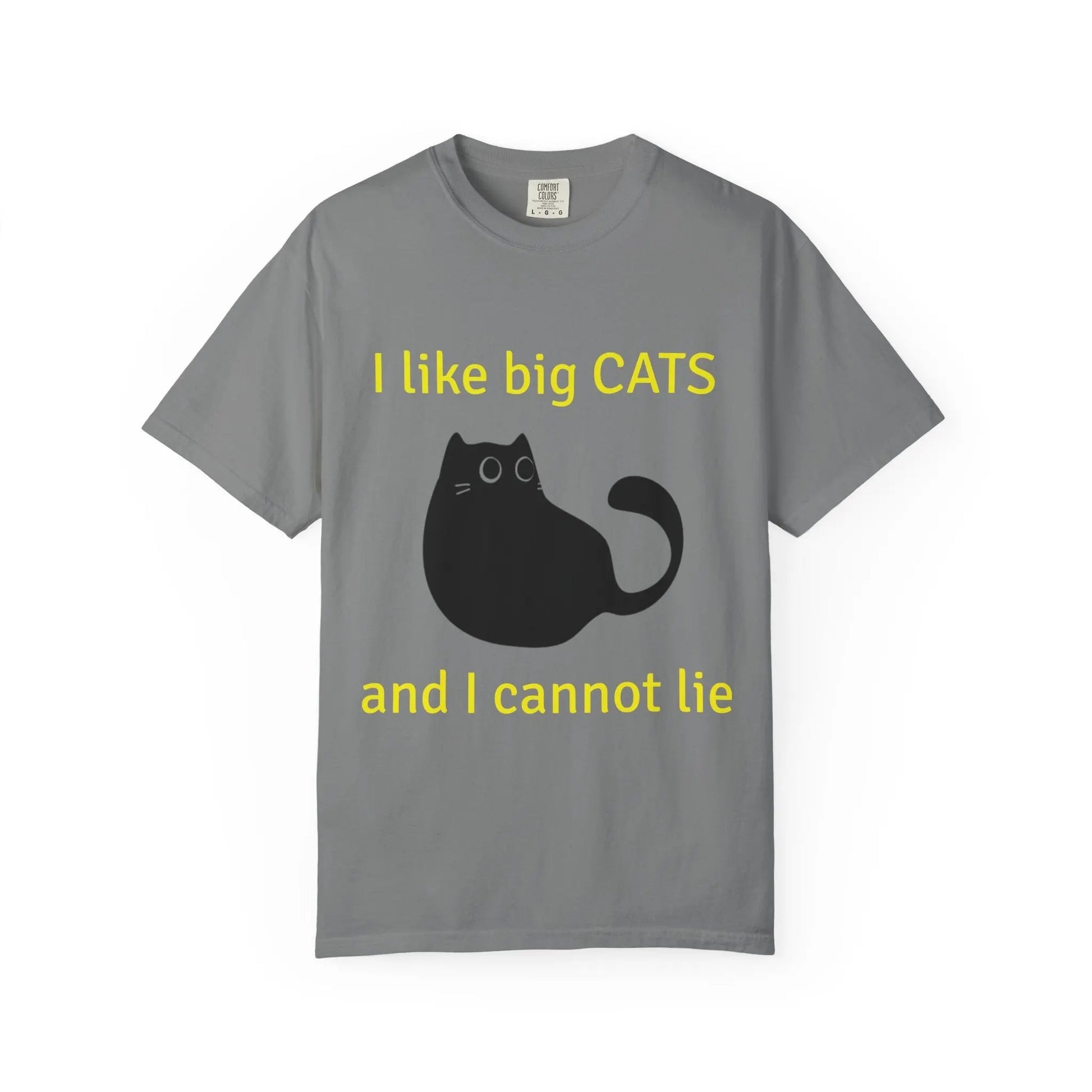 I Like Big Cats T-Shirt, Funny Cat Lover Tee, Gift for Cat Owners - FloofChonk