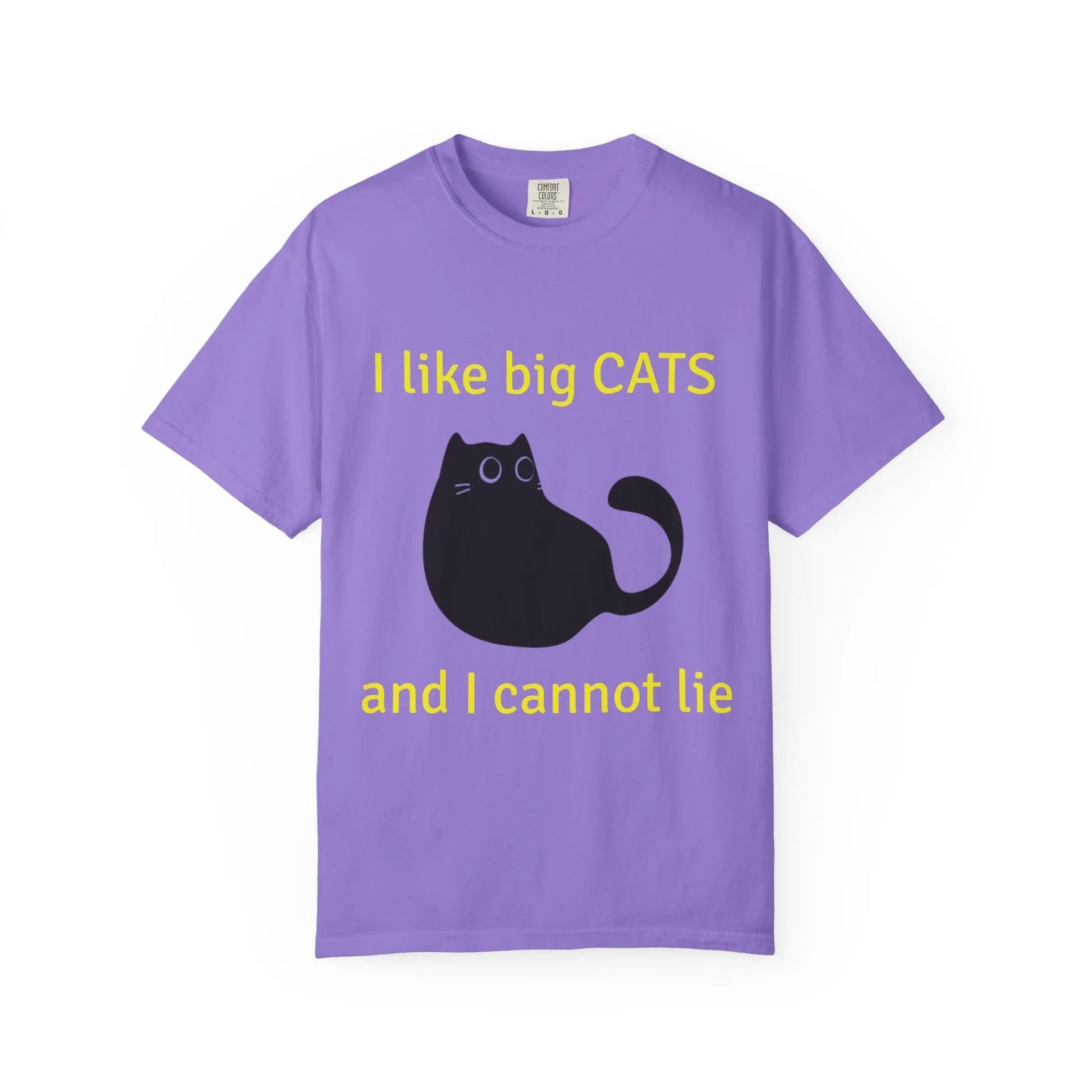 I Like Big Cats T-Shirt, Funny Cat Lover Tee, Gift for Cat Owners - FloofChonk