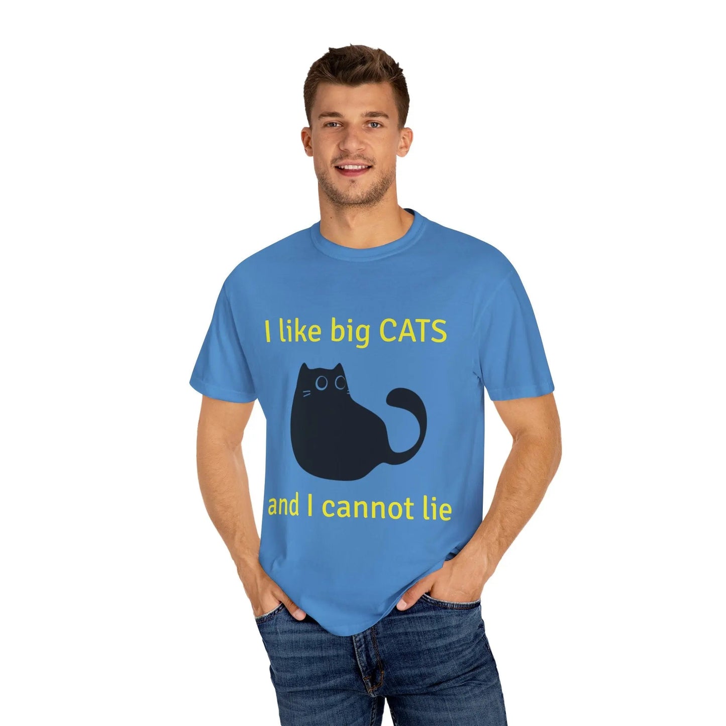 I Like Big Cats T-Shirt, Funny Cat Lover Tee, Gift for Cat Owners - FloofChonk