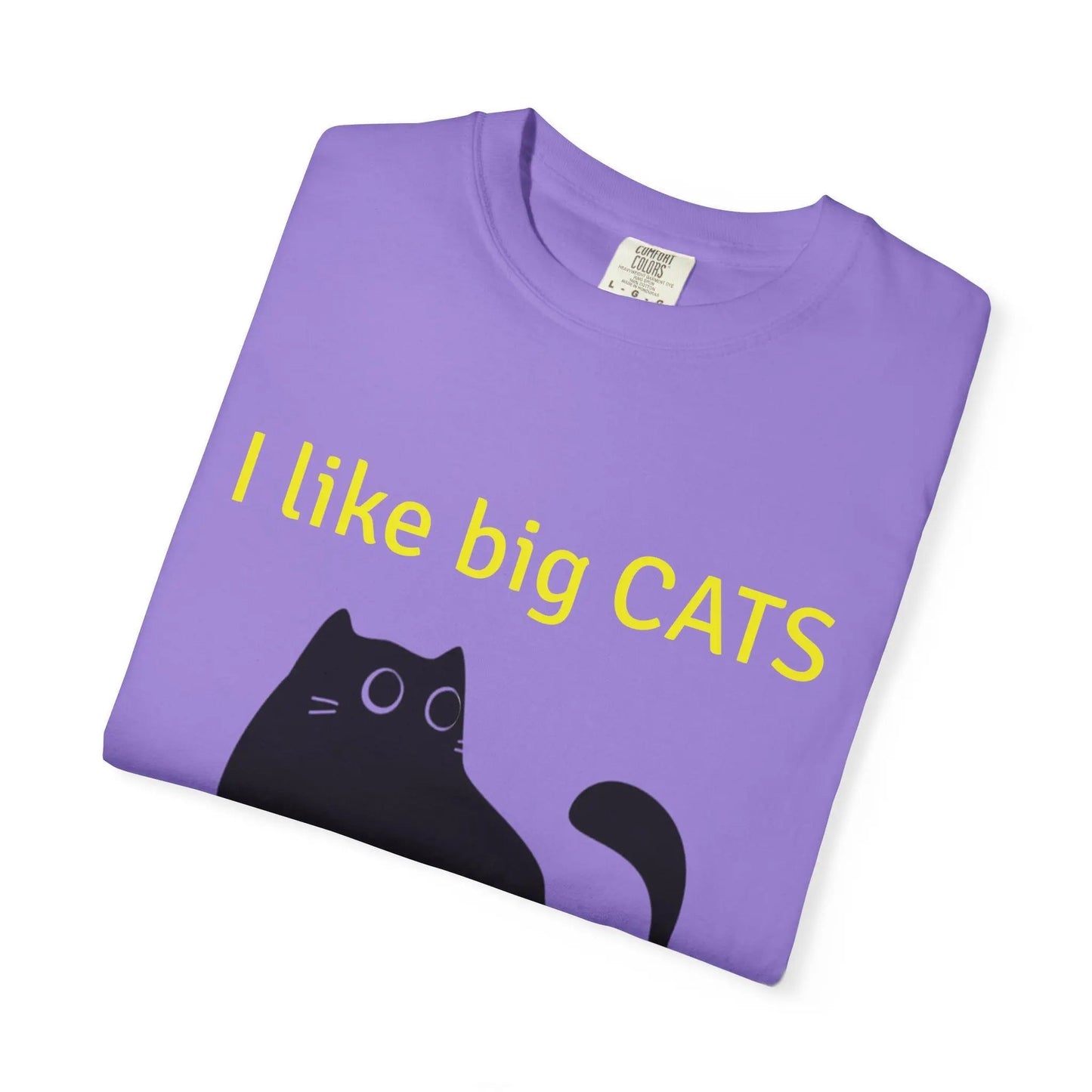 I Like Big Cats T-Shirt, Funny Cat Lover Tee, Gift for Cat Owners - FloofChonk