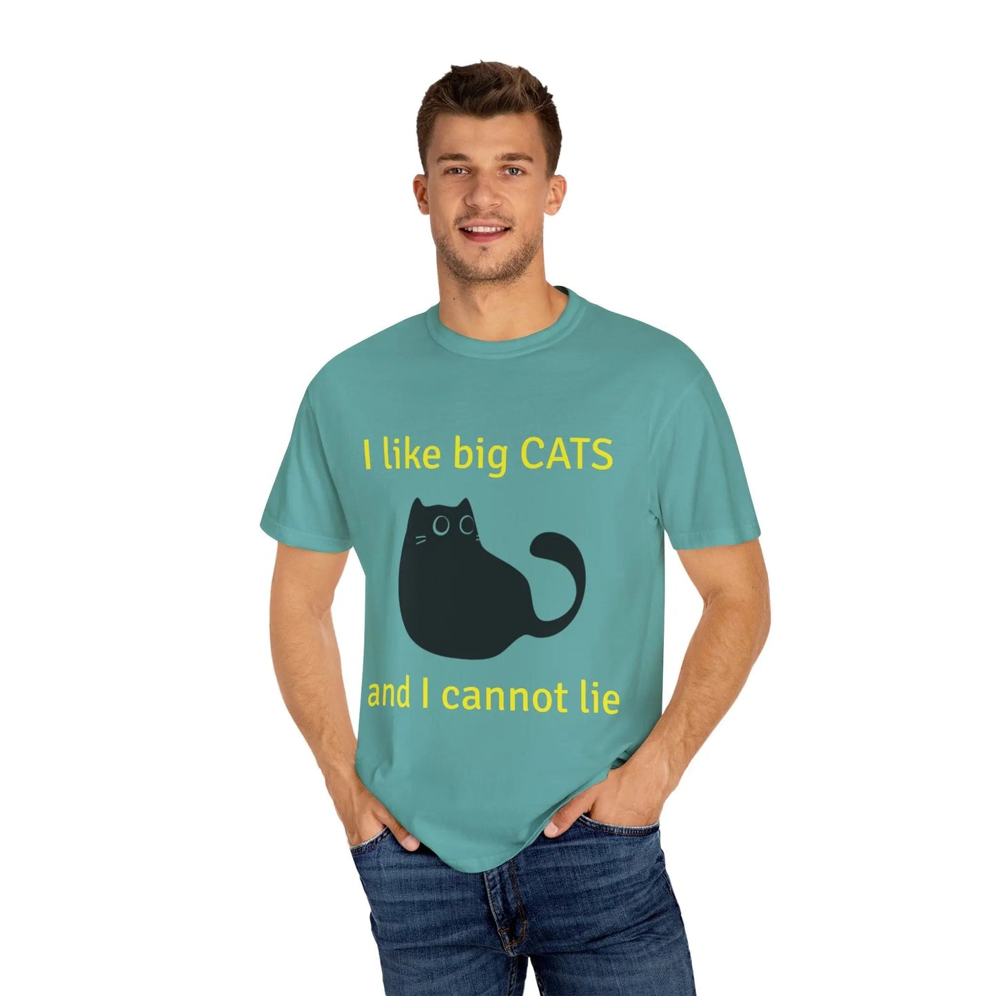 I Like Big Cats T-Shirt, Funny Cat Lover Tee, Gift for Cat Owners - FloofChonk