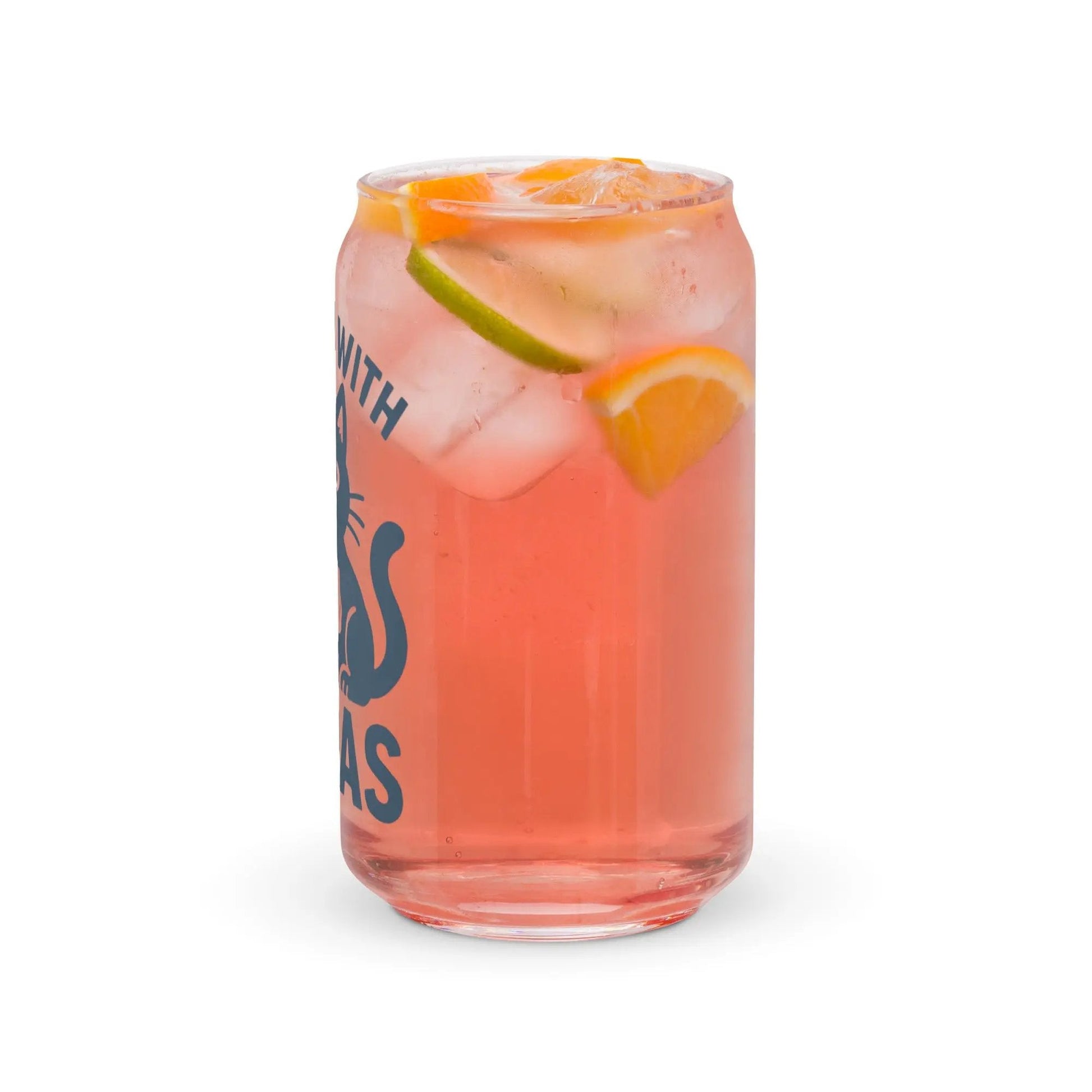 I Stand with Texas Can - shaped Glass - FloofChonk