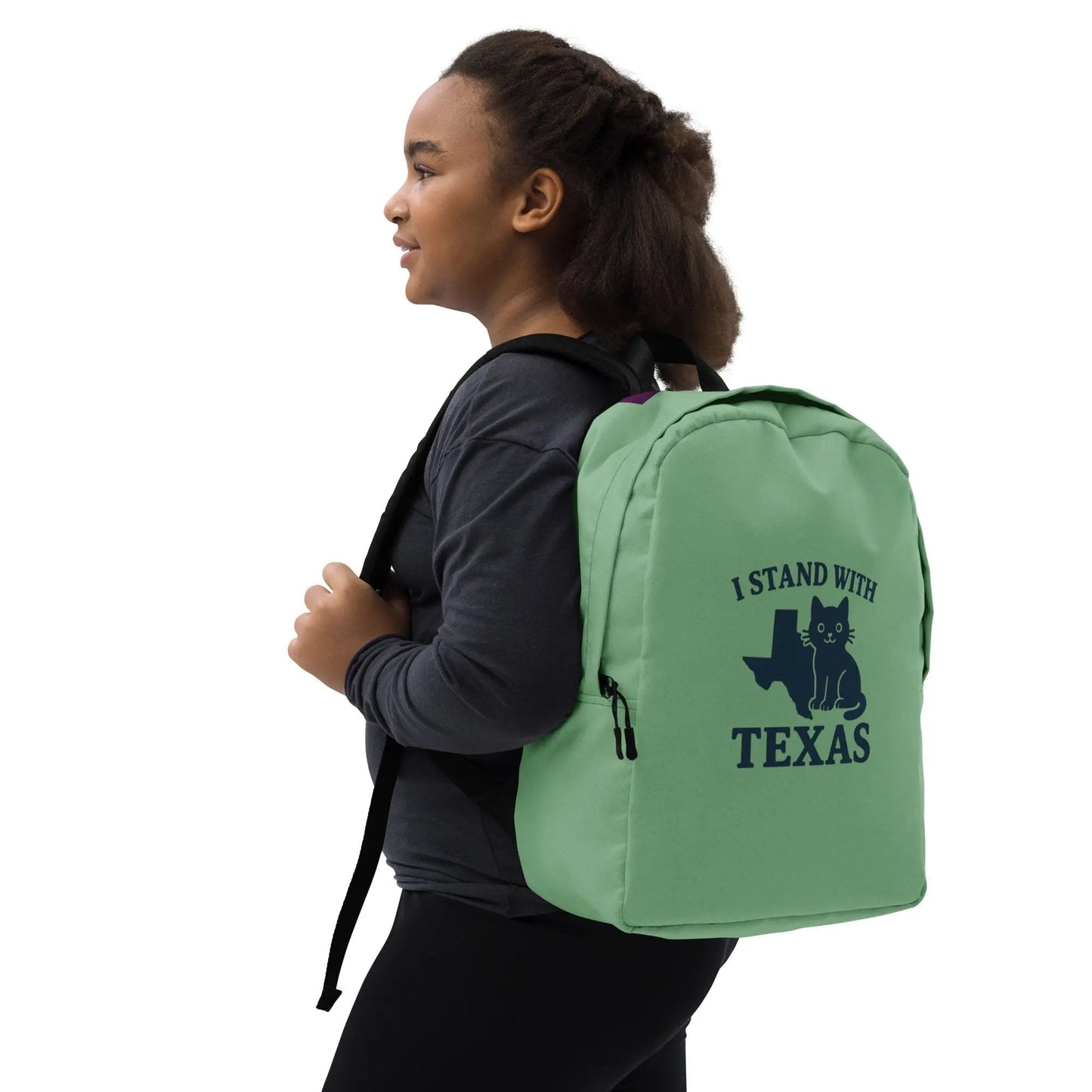 I Stand with Texas Minimalist Backpack - FloofChonk
