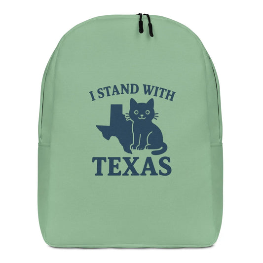 I Stand with Texas Minimalist Backpack - FloofChonk
