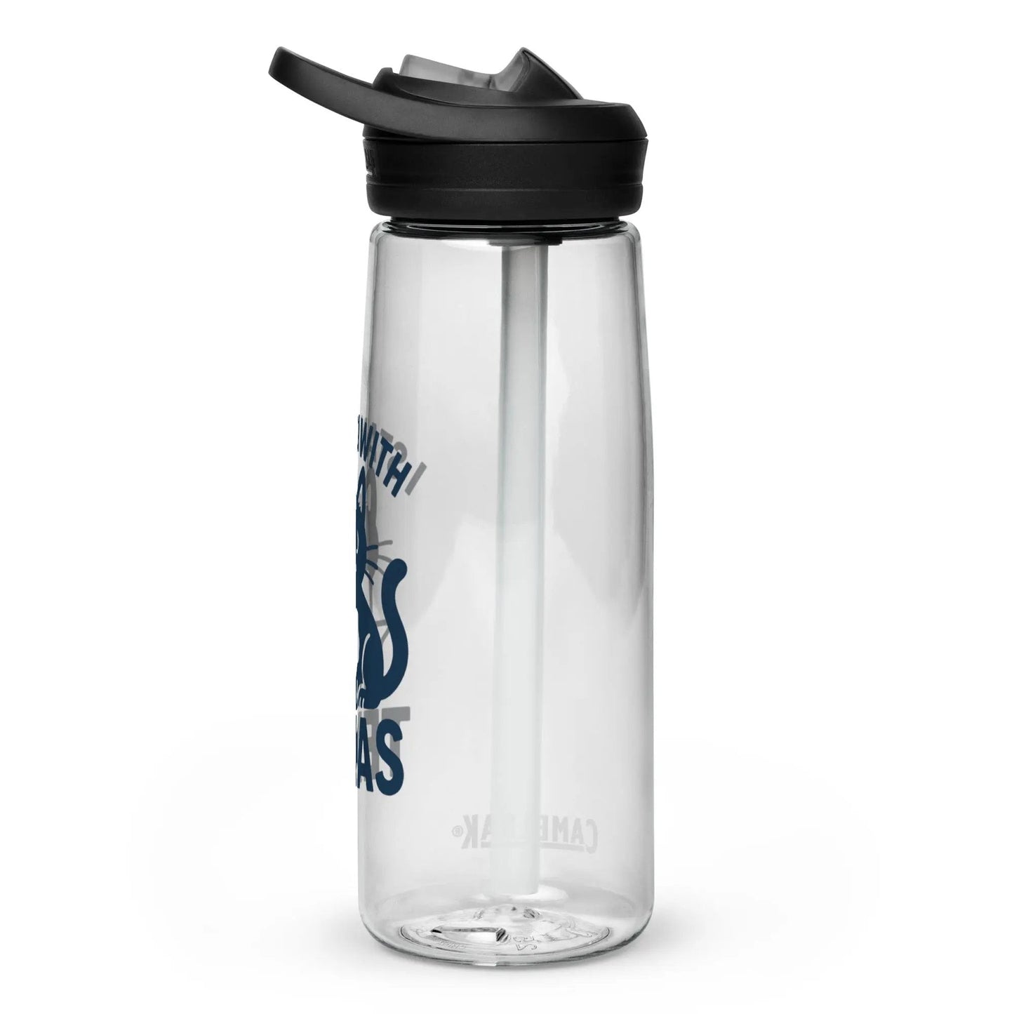 I stand with Texas sports water bottle - FloofChonk