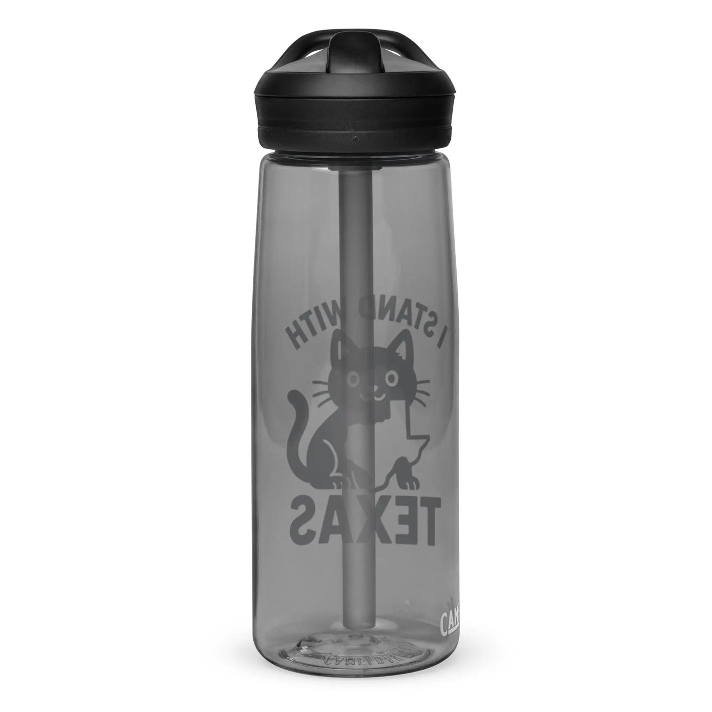 I stand with Texas sports water bottle - FloofChonk