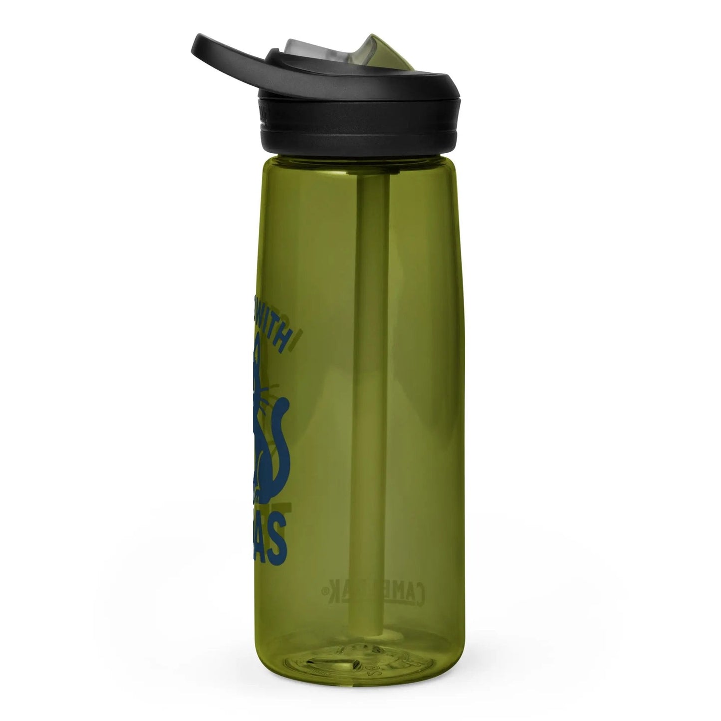 I stand with Texas sports water bottle - FloofChonk