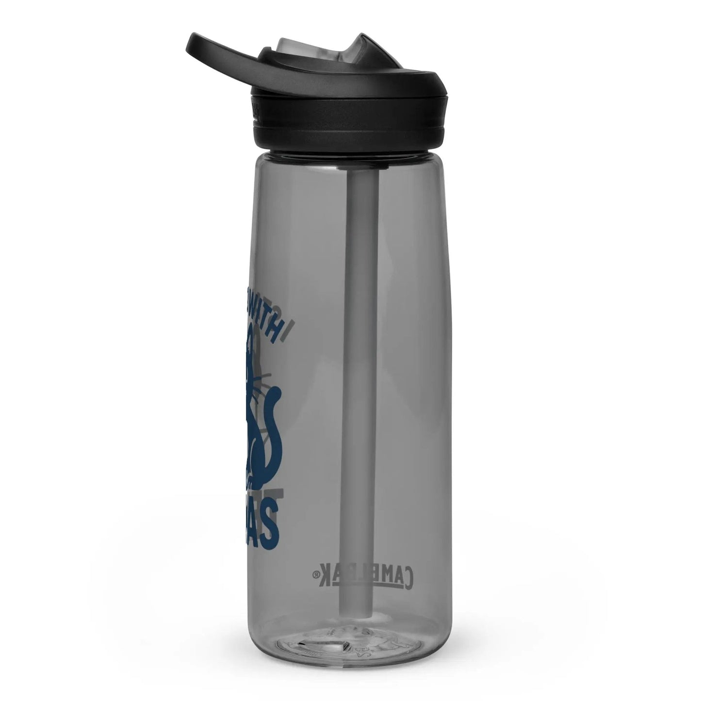 I stand with Texas sports water bottle - FloofChonk