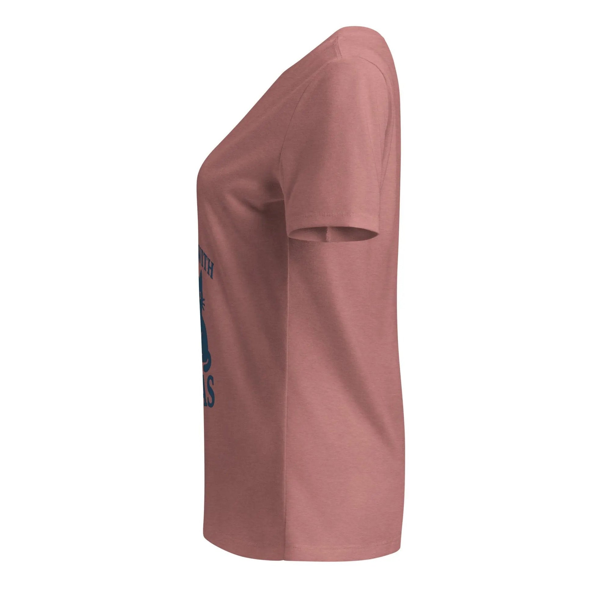 I Stand with Texas women's relaxed v - neck t-shirt - FloofChonk