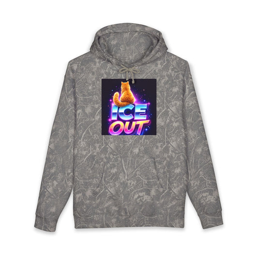 Ice Out Hoodie — Retro Neon Cat Graphic Hoodie - FloofChonk