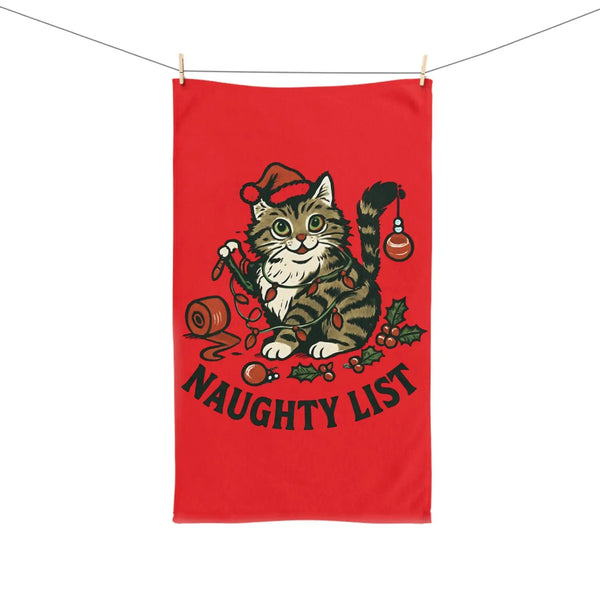 Naughty Cat Holiday Towel