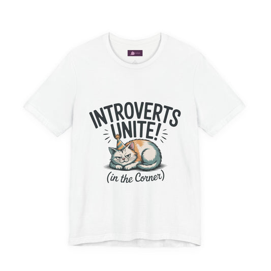 Introverts Unite (In the Corner) T-Shirt | funny holiday shirt, holiday survival tee - FloofChonk