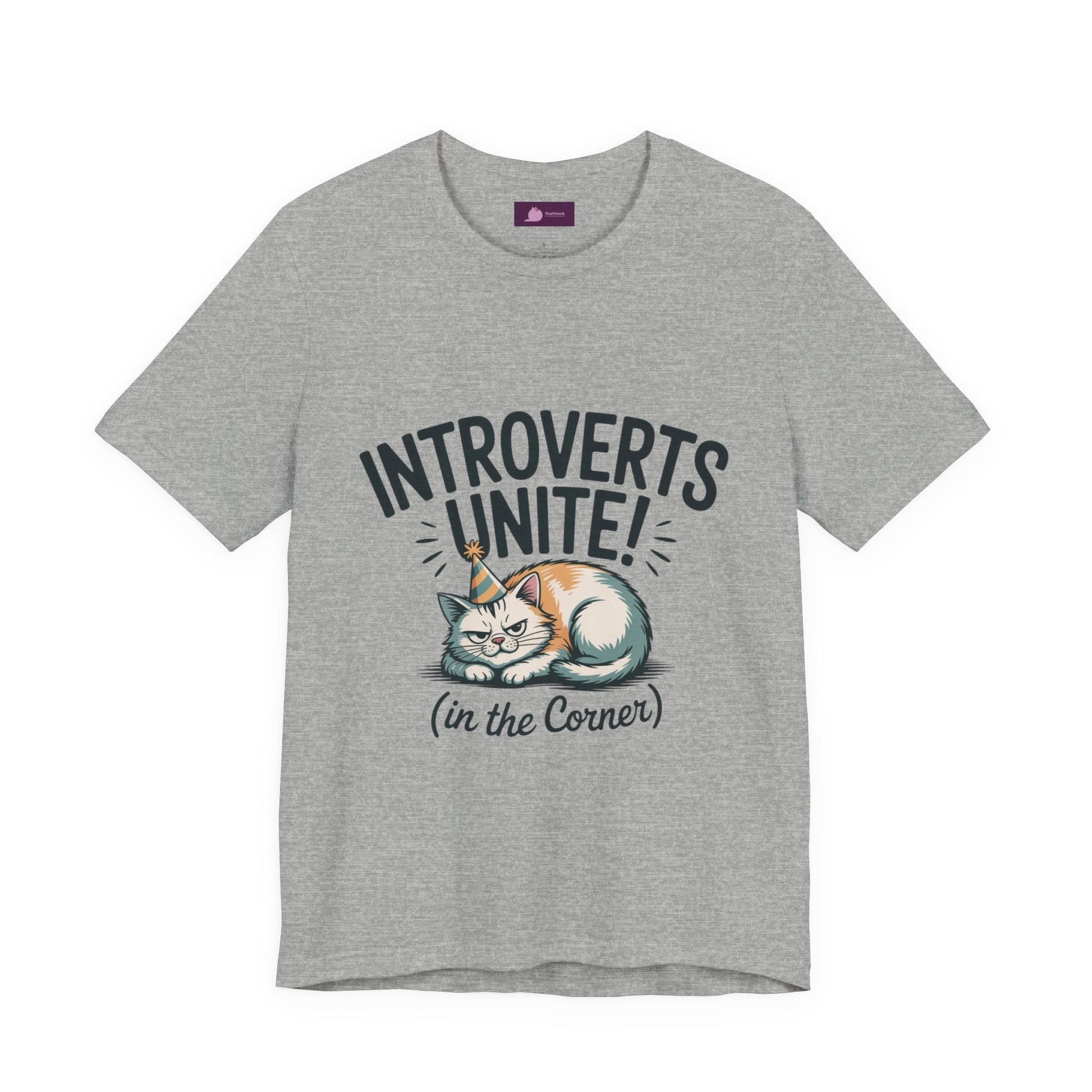 Introverts Unite (In the Corner) T-Shirt | funny holiday shirt, holiday survival tee - FloofChonk