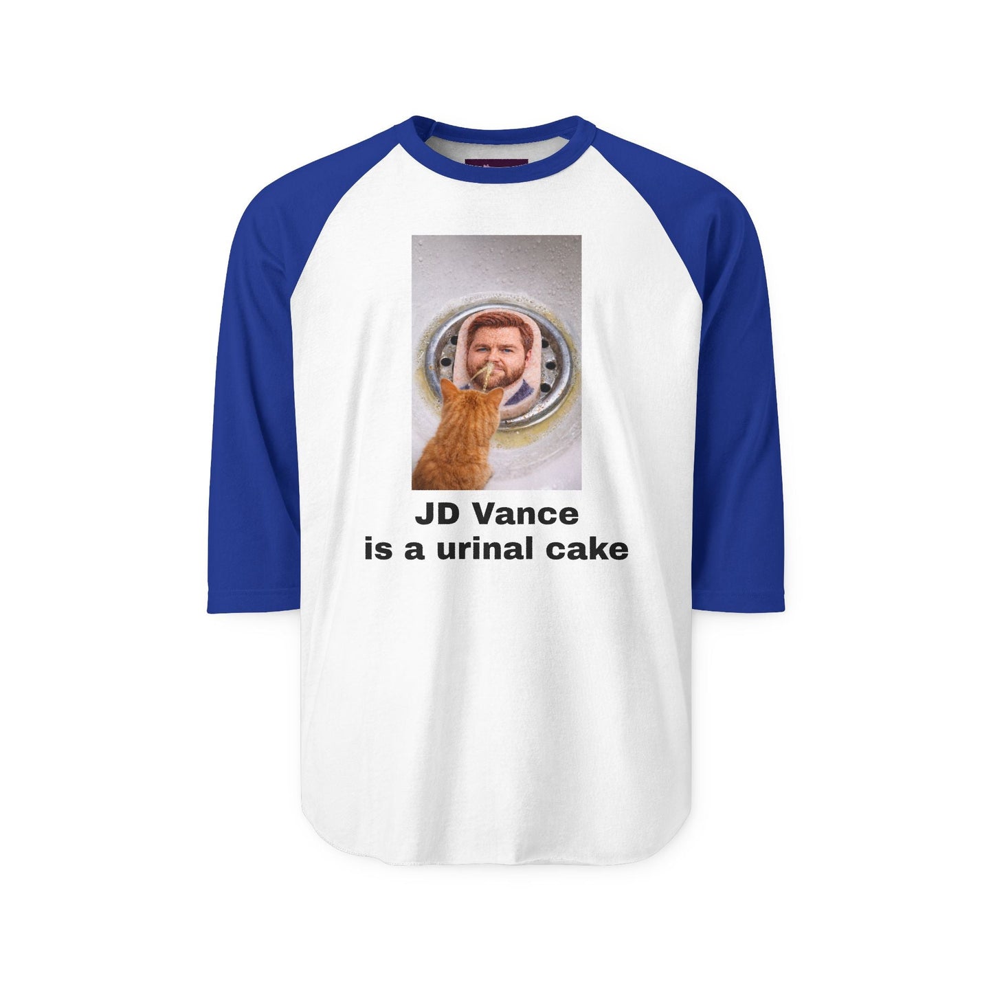 JD Vance is a Urinal Cake — Humorous Pet Lover Tee - FloofChonk