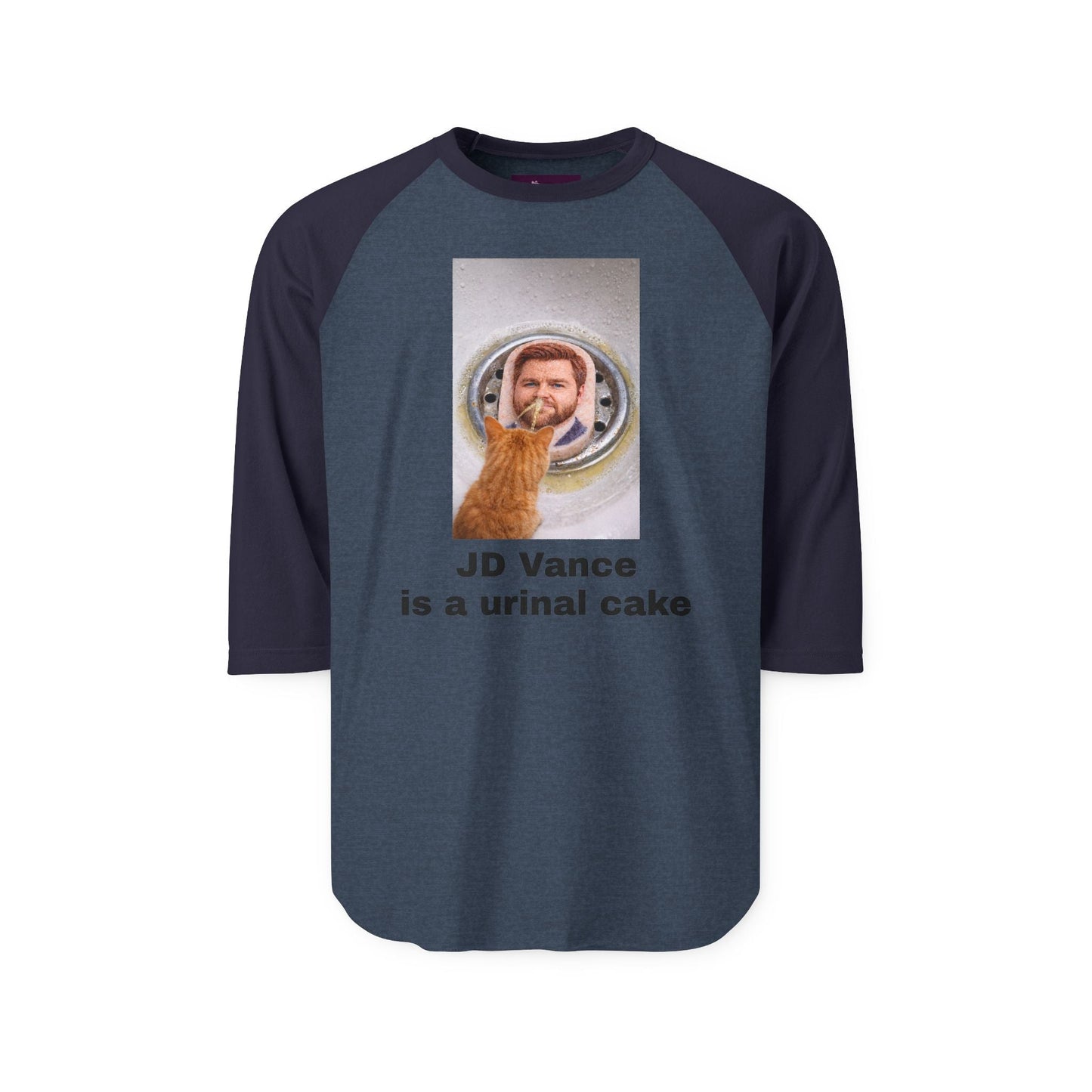 JD Vance is a Urinal Cake — Humorous Pet Lover Tee - FloofChonk