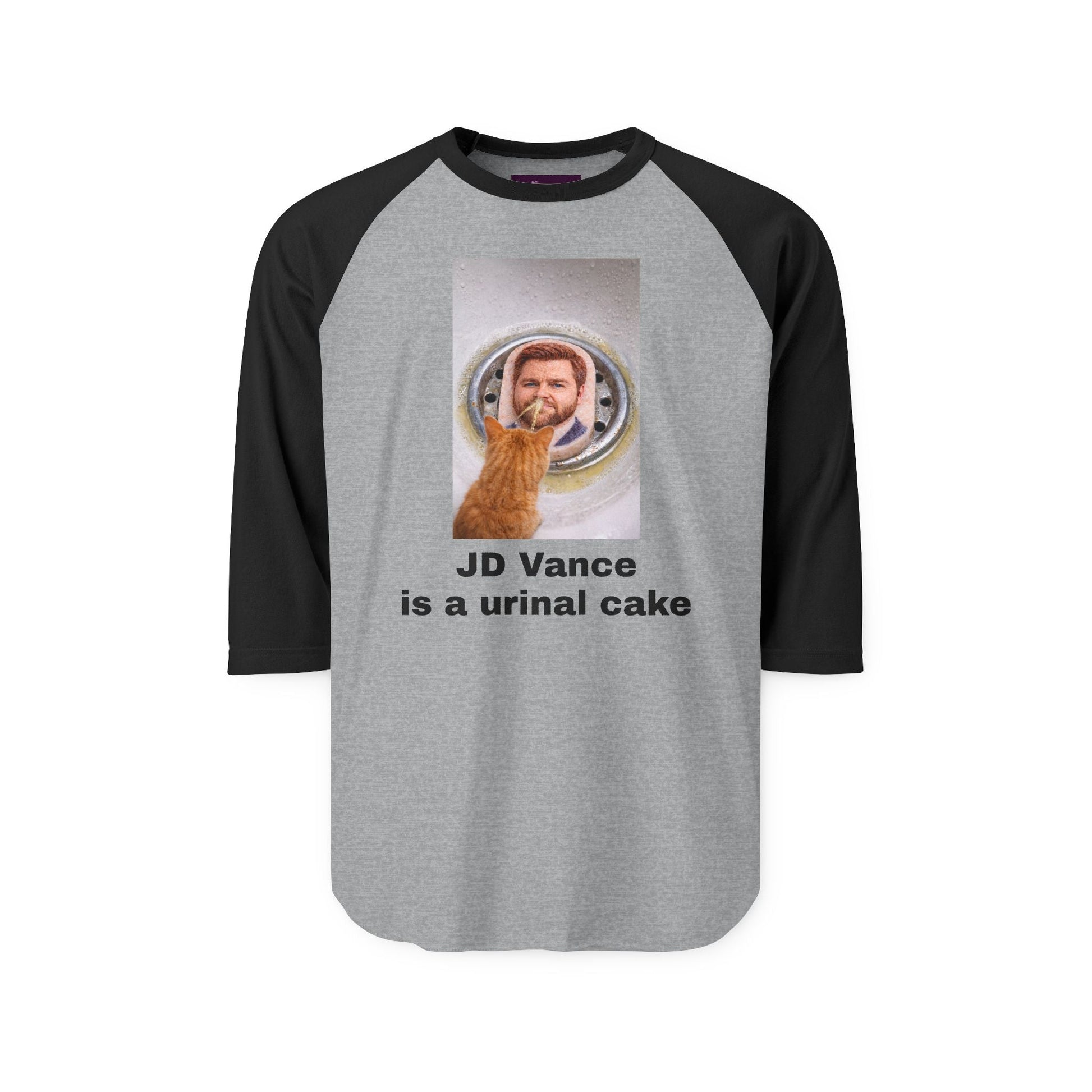 JD Vance is a Urinal Cake — Humorous Pet Lover Tee - FloofChonk