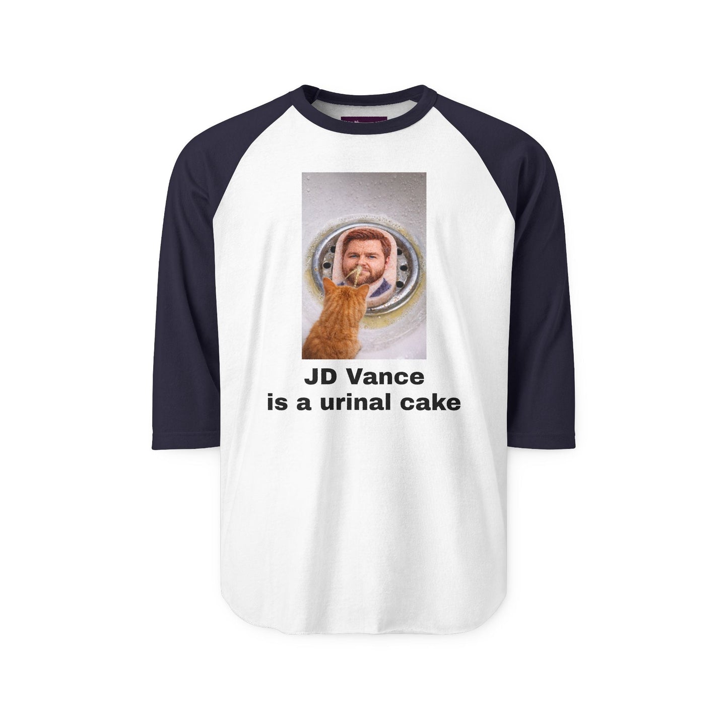 JD Vance is a Urinal Cake — Humorous Pet Lover Tee - FloofChonk