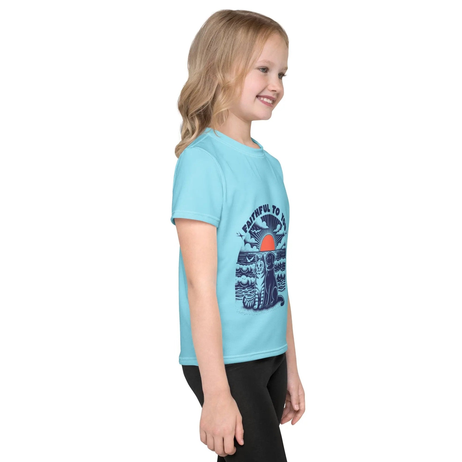 Kids Crew Neck T-Shirt - FloofChonk